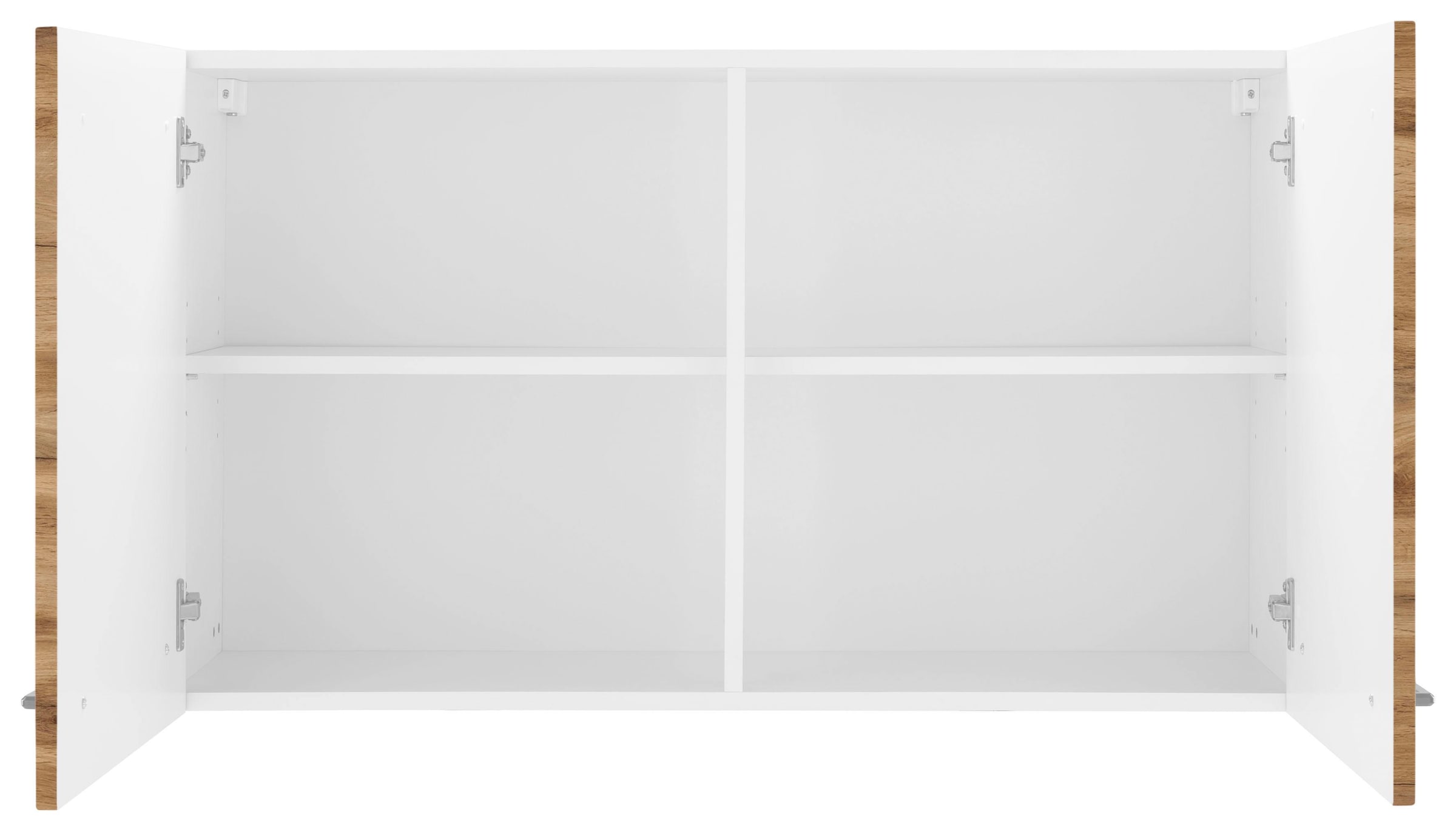 KOCHSTATION Hängeschrank »KS-Tulsa«, 100 cm breit, 57 cm hoch, 2 Türen, schwarzer Metallgriff, MDF Front