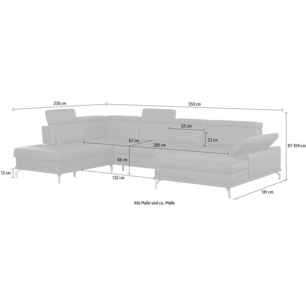 sit&more Wohnlandschaft »Cabrio«