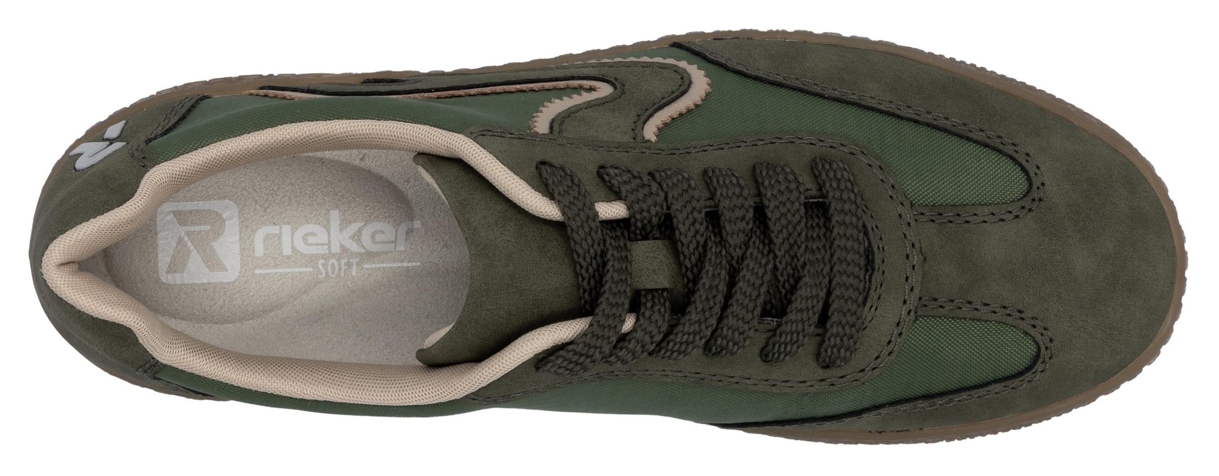 RIEKER Sport Plateausneaker  , Freizeitschuh, Halbschuh, Schnürschuh in veganer Verarbeitung