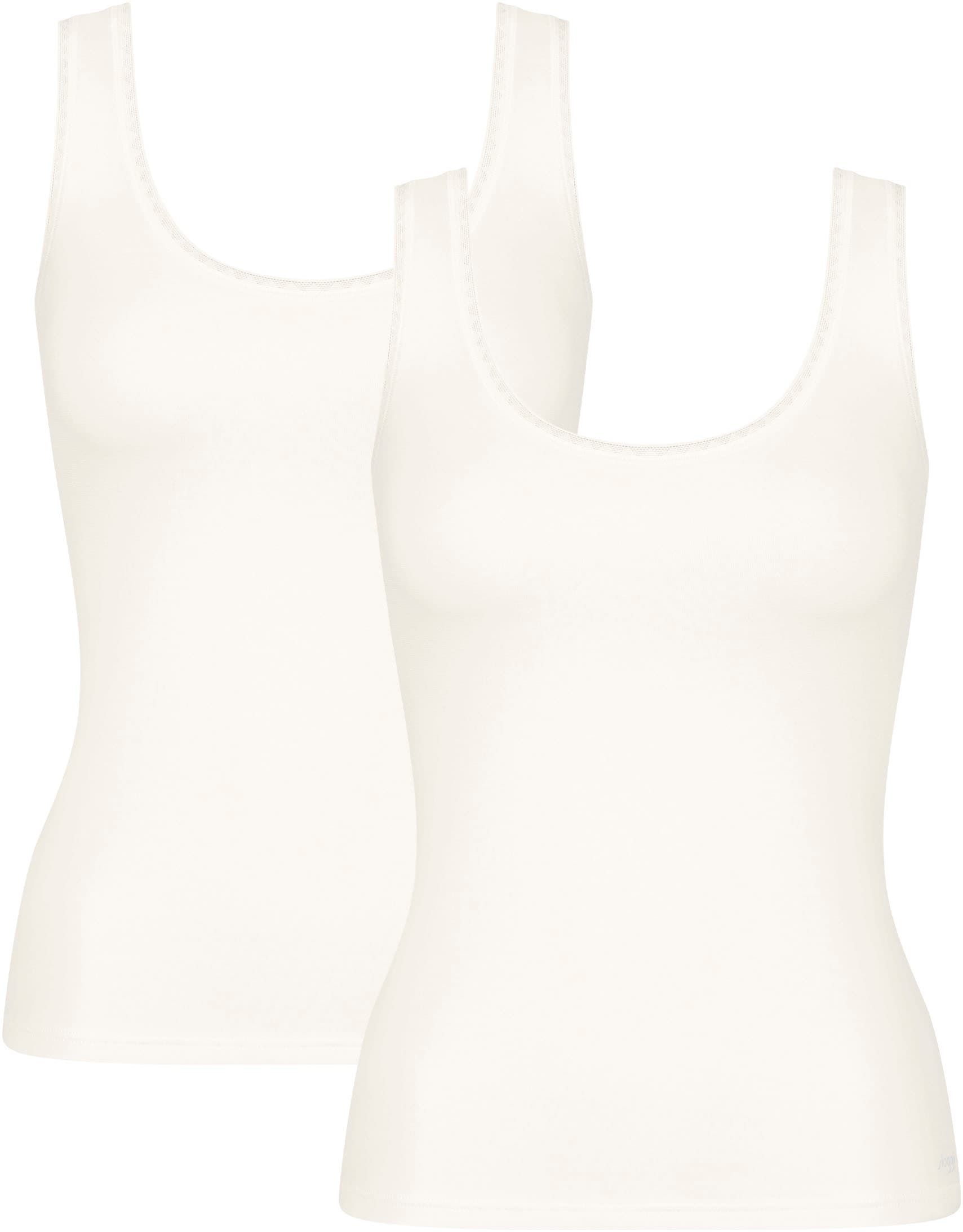 sloggi Unterhemd »GO Tank Top C2P«, (2 St., 2er Pack), zarte Spitzendetails