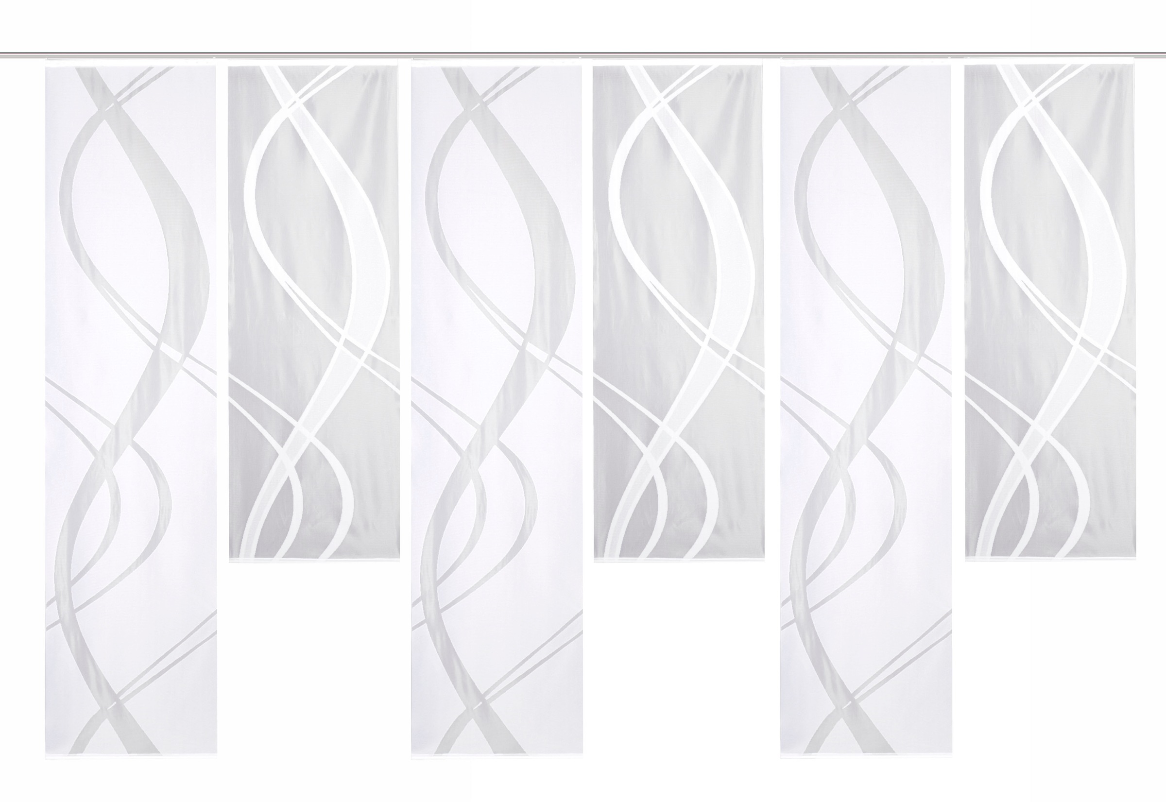 HOME WOHNIDEEN Schiebegardine »TIBASA« Paneelwagen 6 Stk. tlg. halbtranspar günstig online kaufen