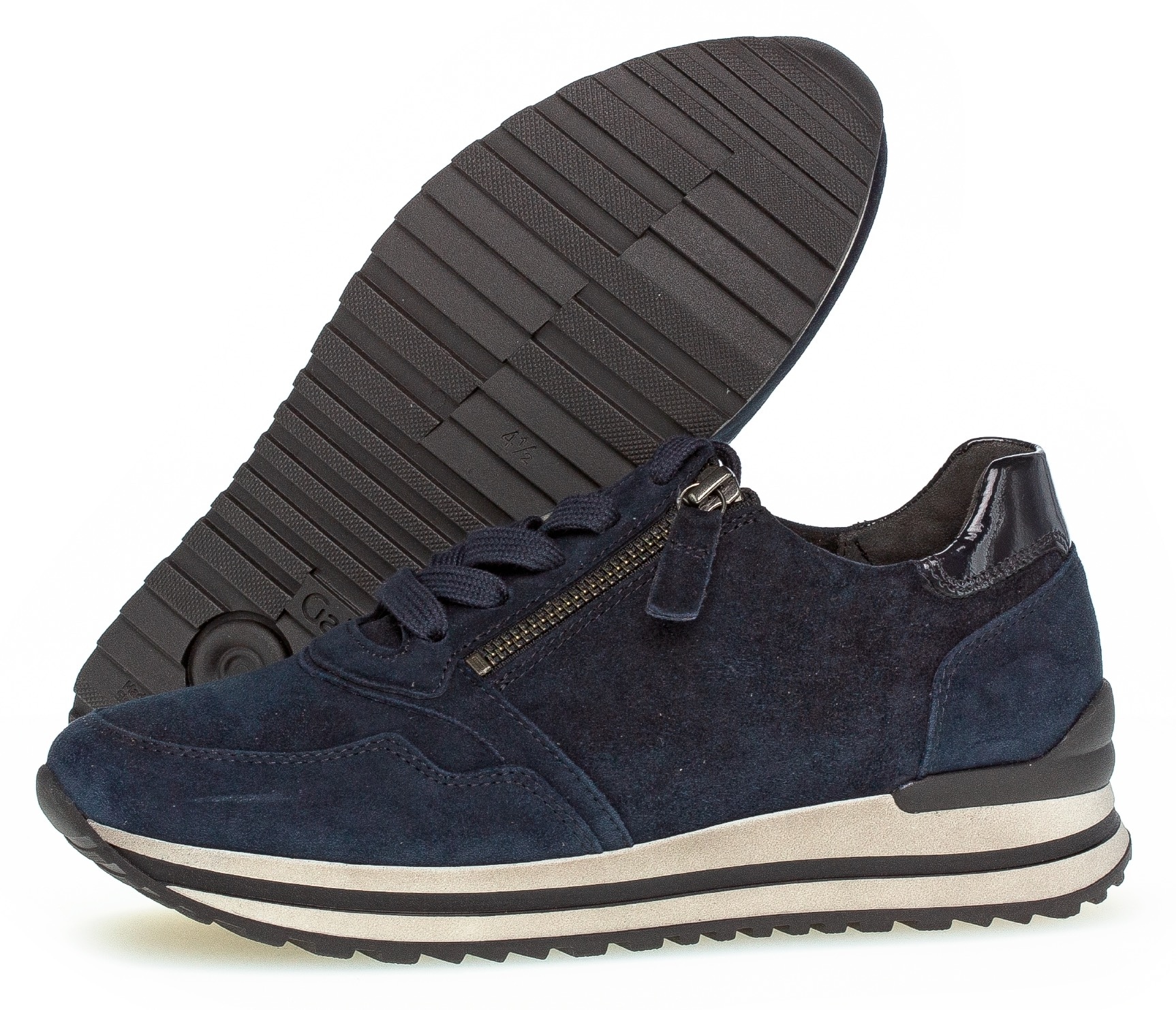 Gabor Keilsneaker »Turin«, Freizeitschuh, Halbschuh, Schnürer, gepolsterter Schaftrand, H-Weite