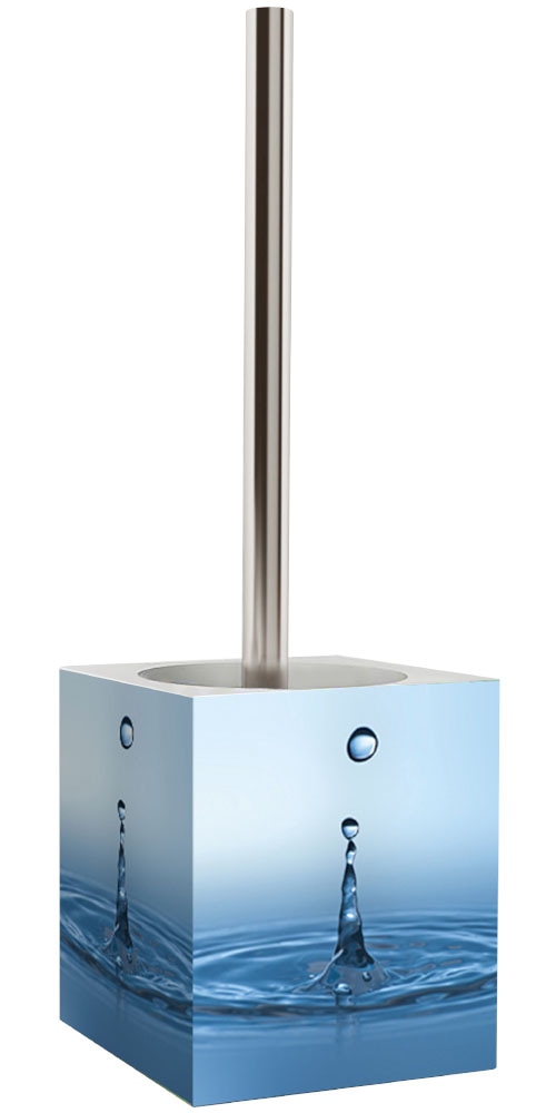 Sanilo Badaccessoire-Set »Wassertropfen« bestehend aus WC-Sitz, Badteppich, Stöpsel, Seifenspender, WC-Bürste