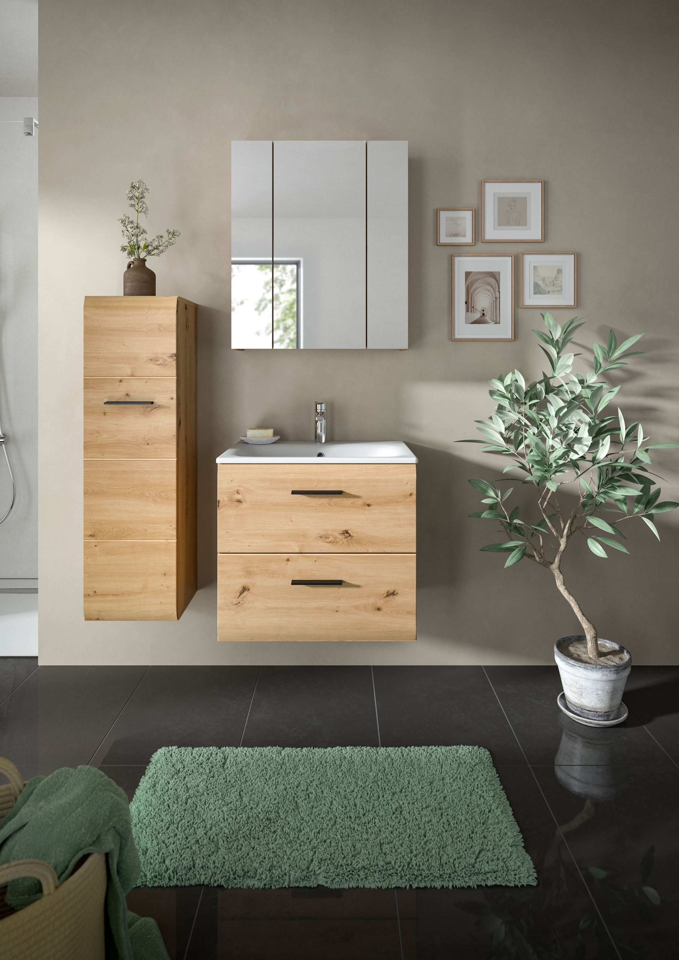 INOSIGN Badezimmer-Set Set, 4 Stk. tlg. Florenz, Badkombination 4-tlg.,Arti günstig online kaufen