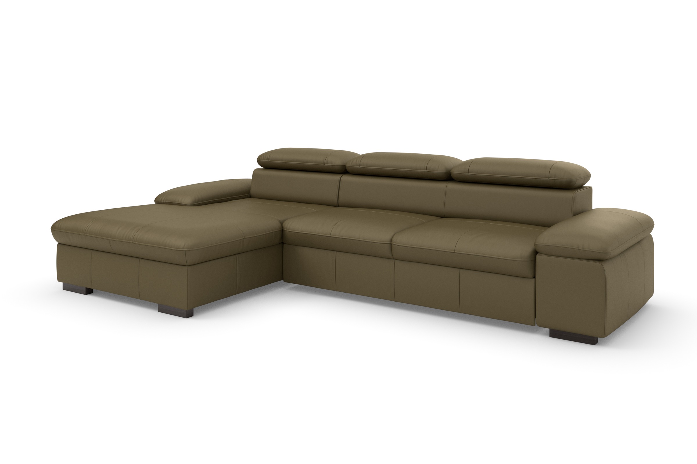 Home affaire Ecksofa »Alberto L-Form«, mit Kopfteilverstellung, wahlweise mit Bettfunktion