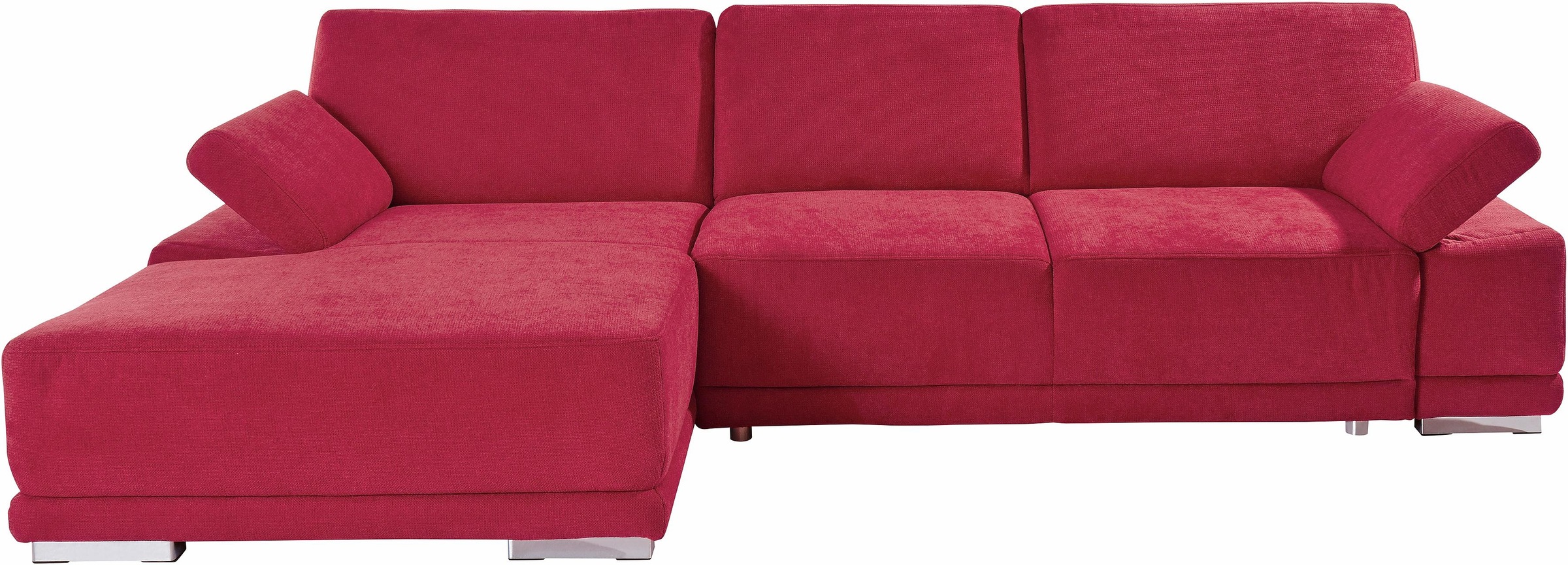 sit&more Ecksofa »Coria L-Form«, mit XL-Recamiere, wahlweise mit Bettfunktion