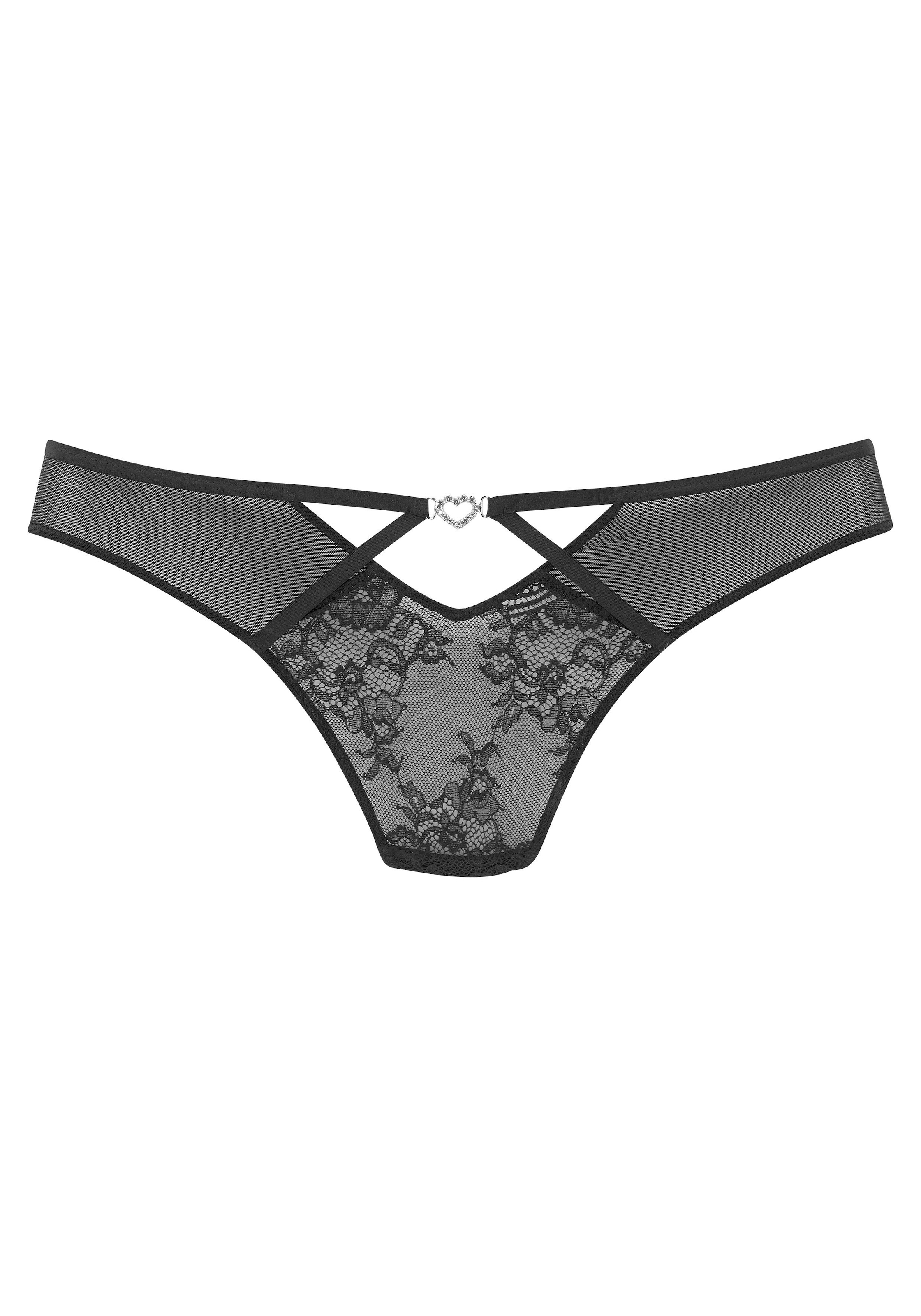 petite fleur gold String, mit sexy Glitzerkettendetail hinten, sexy Dessous