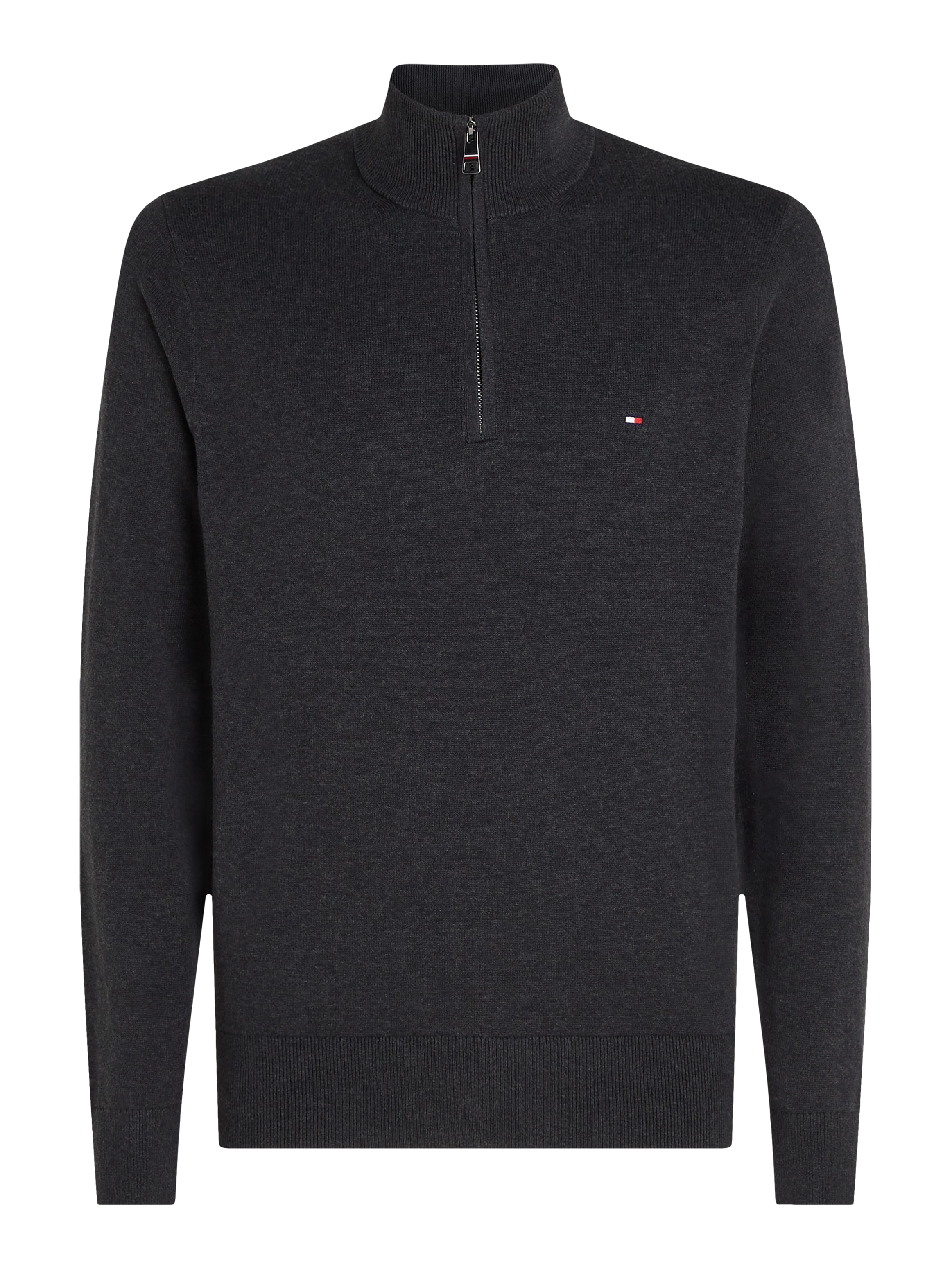 Tommy Hilfiger Troyer »PIMA ORG CTN CASHMERE ZIP MOCK«