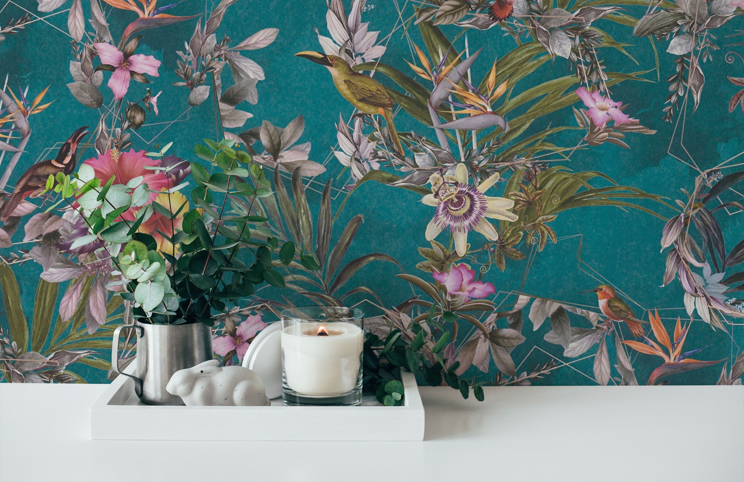 A.S. Création Vliestapete »Dream Flowery«, floral-botanisch-Wald, Vogeltapete Tapete Blumenoptik Tapeten Wohnzimmer Schlafzimmer Küche