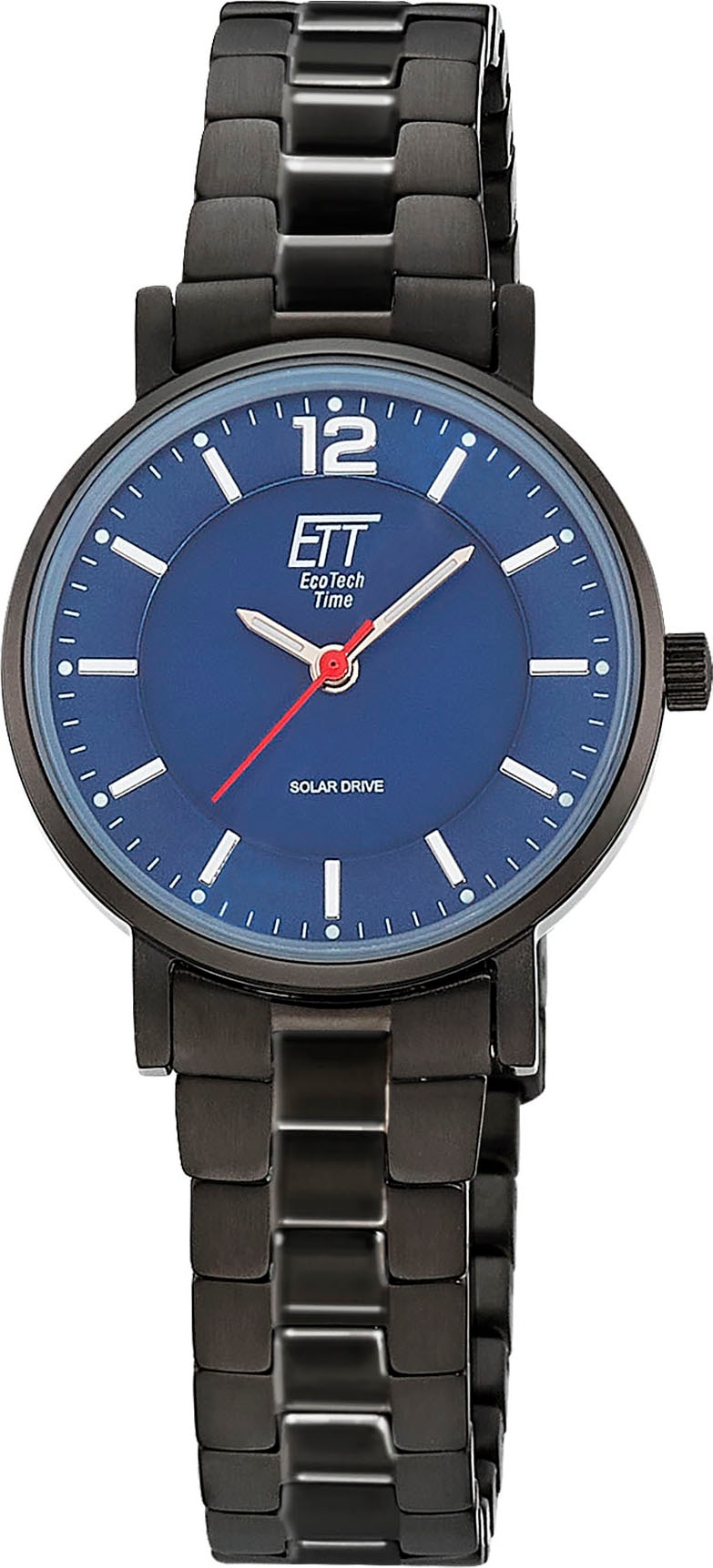 ETT Solaruhr Armbanduhr, Damenuhr, Partneruhr, Edelstahlarmband