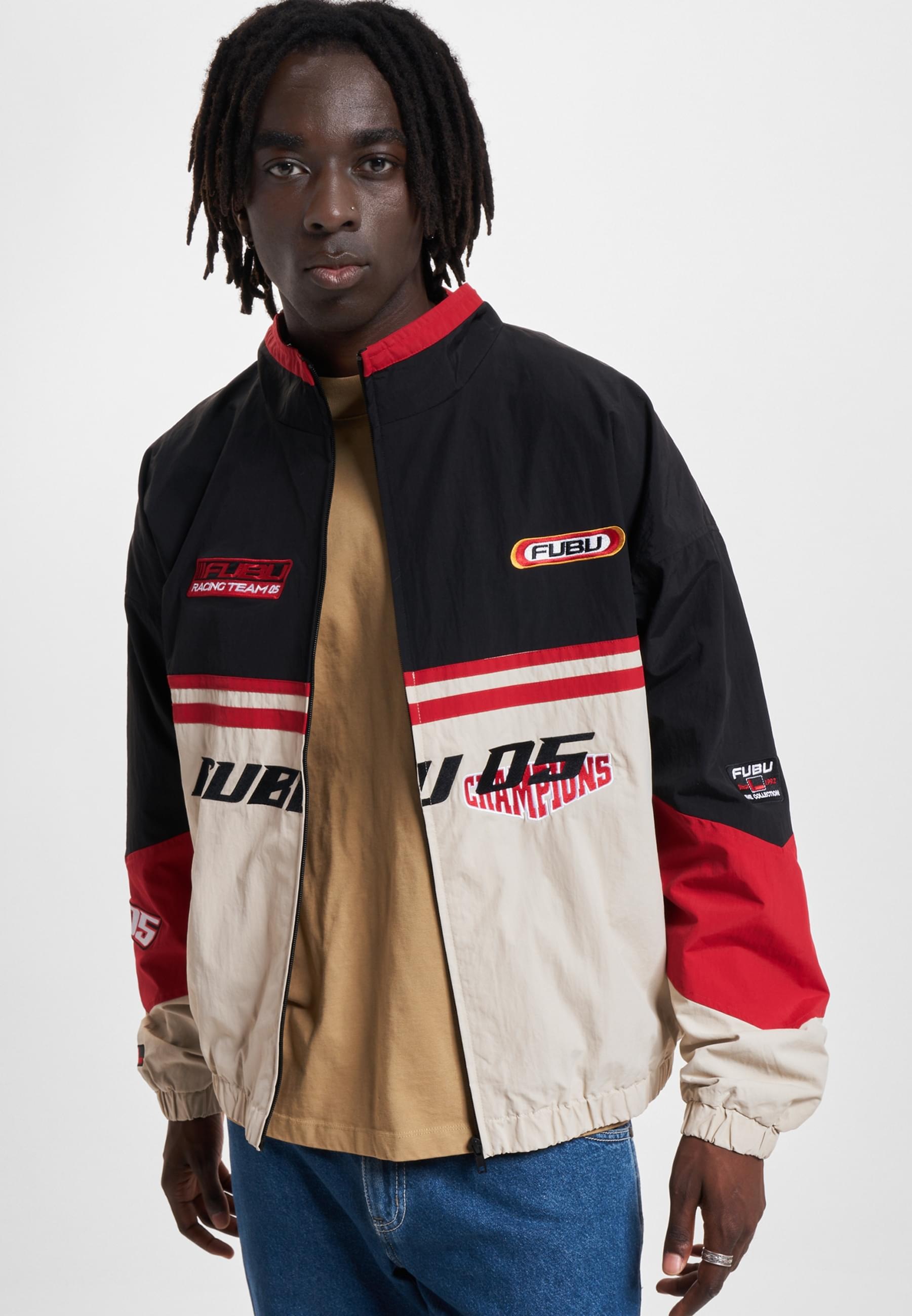 Fubu Trainingsjacke »Fubu Herren FM233-003-2 FUBU Corporate Track Jacket« 1 Stk. tlg. ohne Kapuze