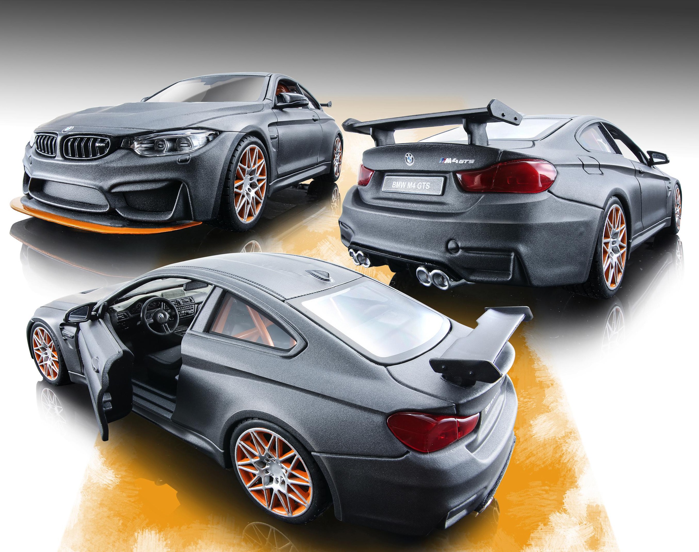 Maisto® Sammlerauto »BMW M4 GTS, 1:24, metallic grau« 1:24 aus Metallspritzguss