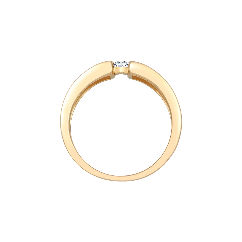 Elli DIAMONDS Verlobungsring »Verlobung Diamant 0.14 ct. 585 Gelbgold«