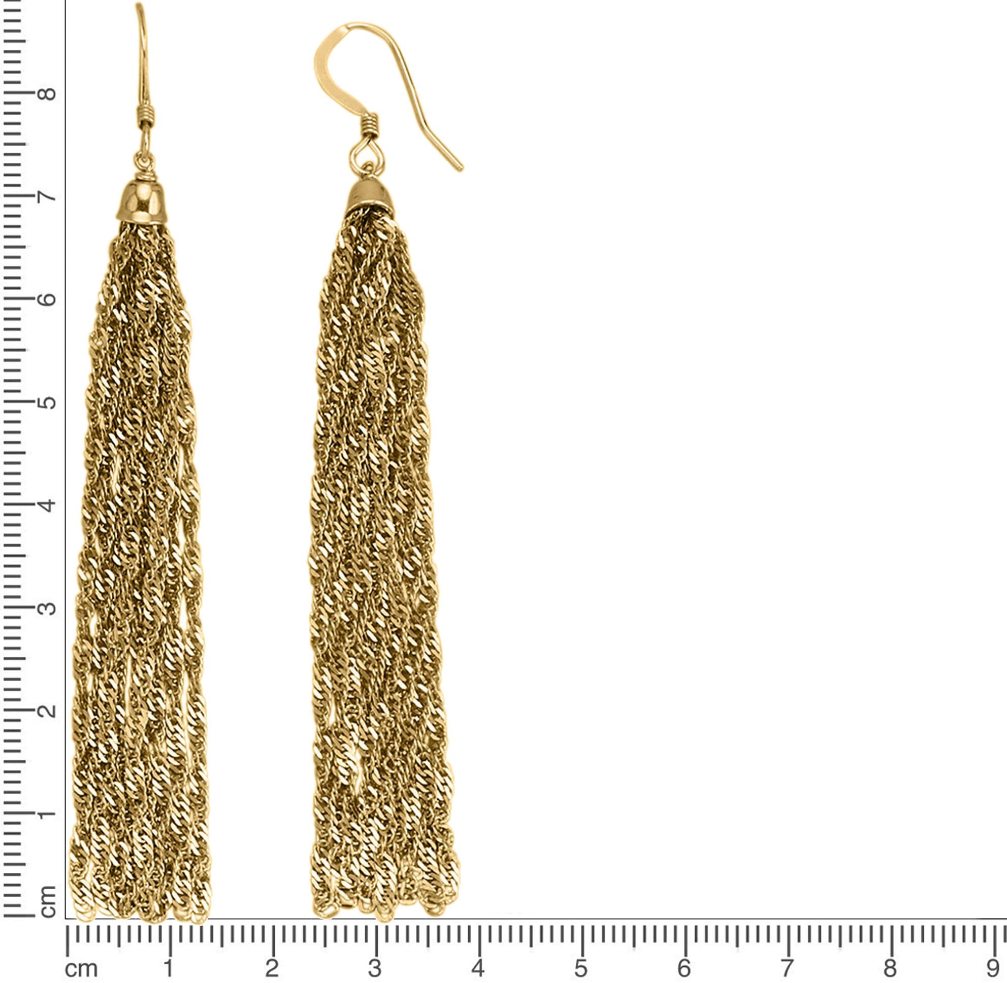 Firetti Paar Ohrhaken »Schmuck Geschenk Silber 925 Ohrschmuck Ohrringe Quaste«