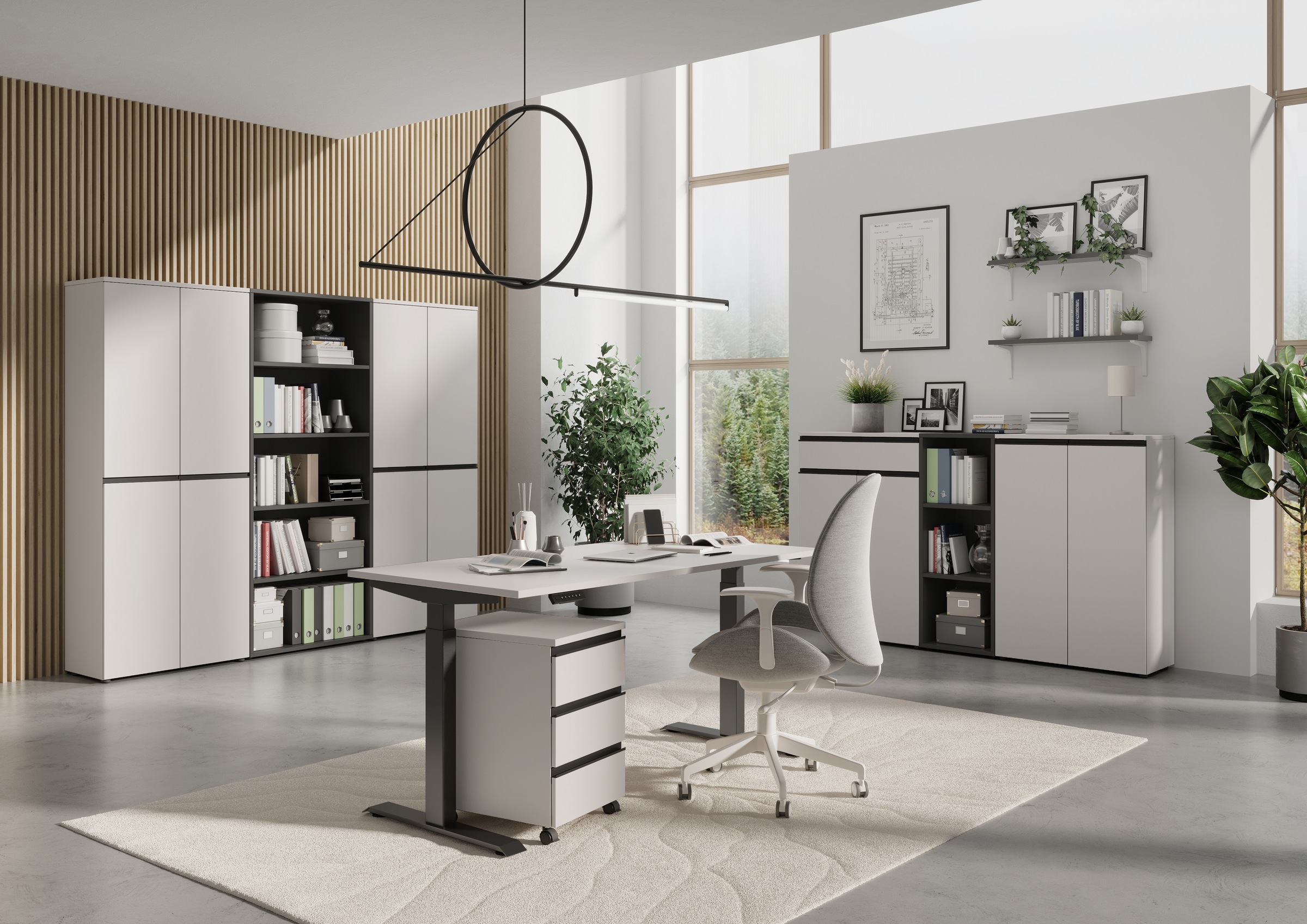 GERMANIA Büromöbel-Set »Lemont« 3 Stk. tlg. Set bestehend aus 2 Aktenschrän günstig online kaufen