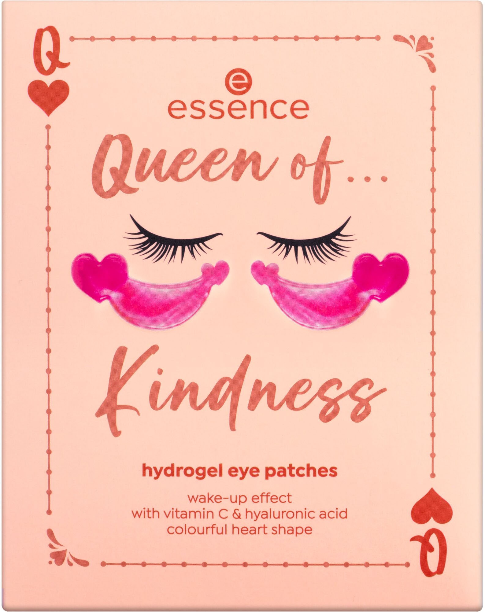 Essence Augenpflege-Set »Queen of... hydrogel eye patches«, (Set, 3 tlg.), Mit Vitamin C und Hyaluronsäure, leuchtende Farben und Glitzereffekte.