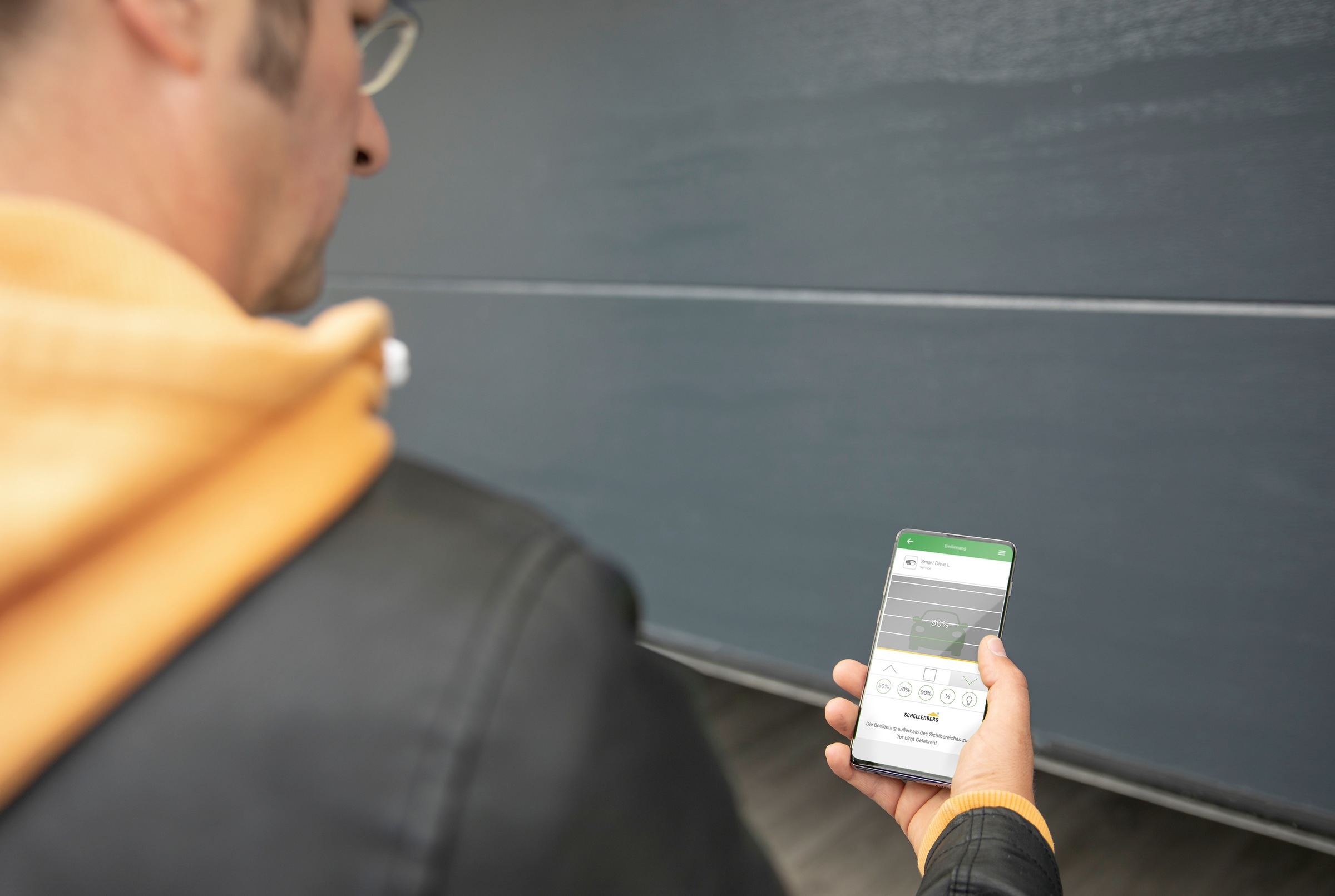 SCHELLENBERG Garagentorantrieb »Smart Drive M, smarter Funk-Antrieb für Tore bis 8 m²«, (1 tlg.), Torantriebe inkl. Zubehör