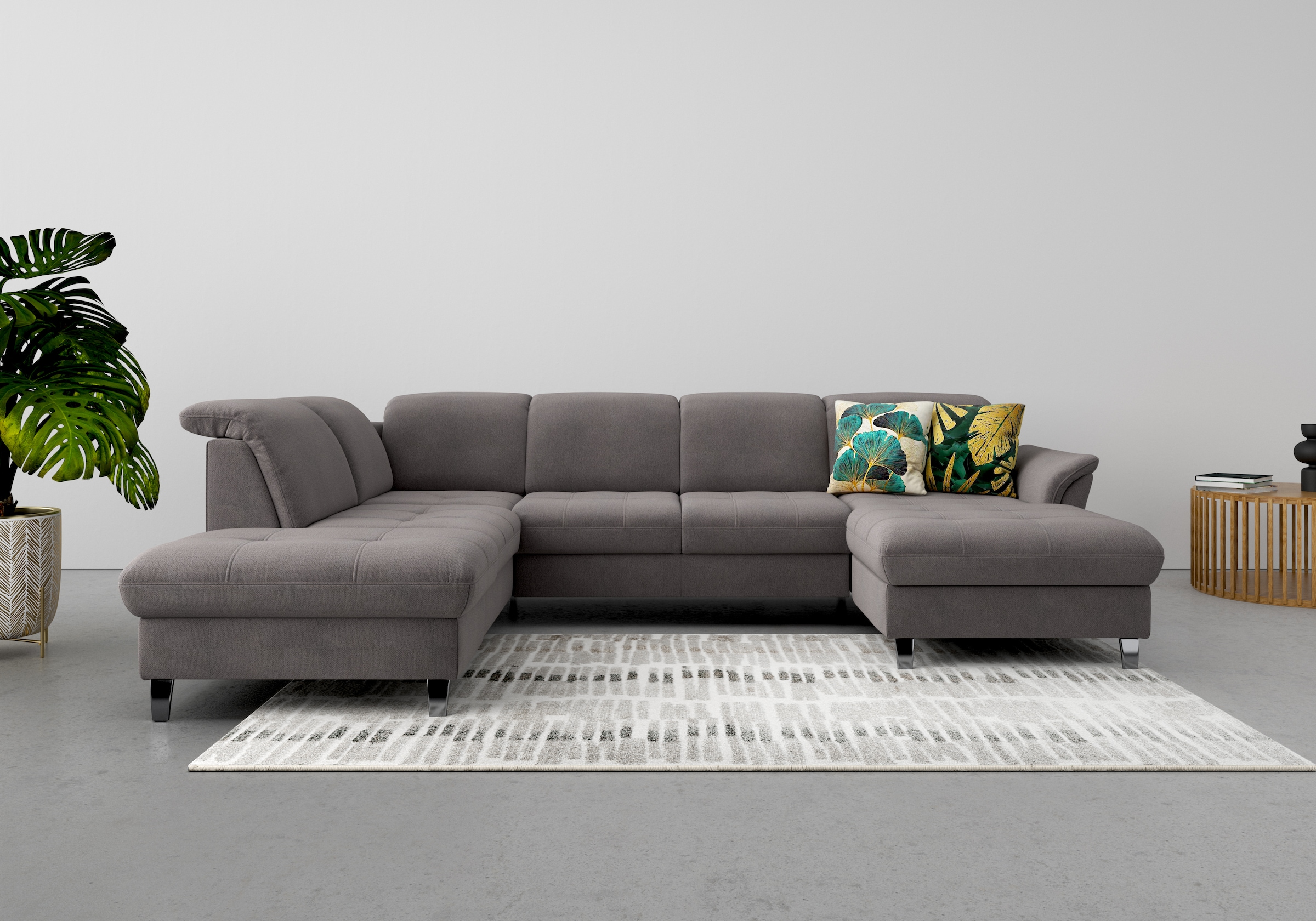 sit&more "Maggiore U-Form" wahlweise mit Kopfteilverstellung, Bettfunktion günstig online kaufen