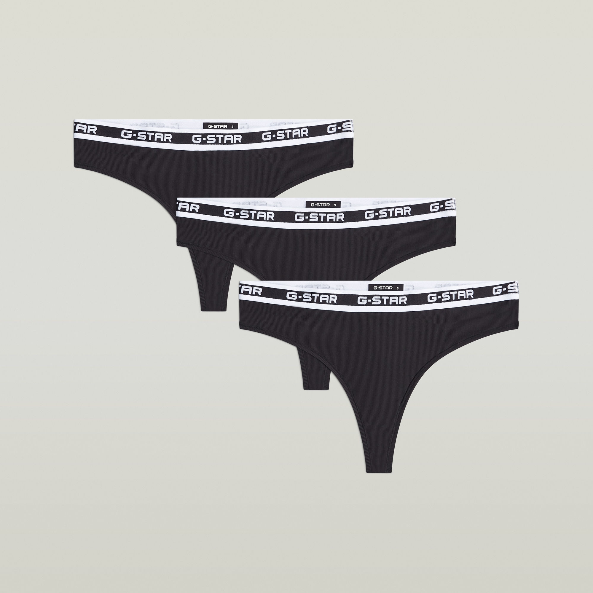 G-STAR Brasilslip »RHODONITE, 3 PACK BRAZILIAN BRIEFS« Packung, 3 Stk. unifarben, mit Logobund