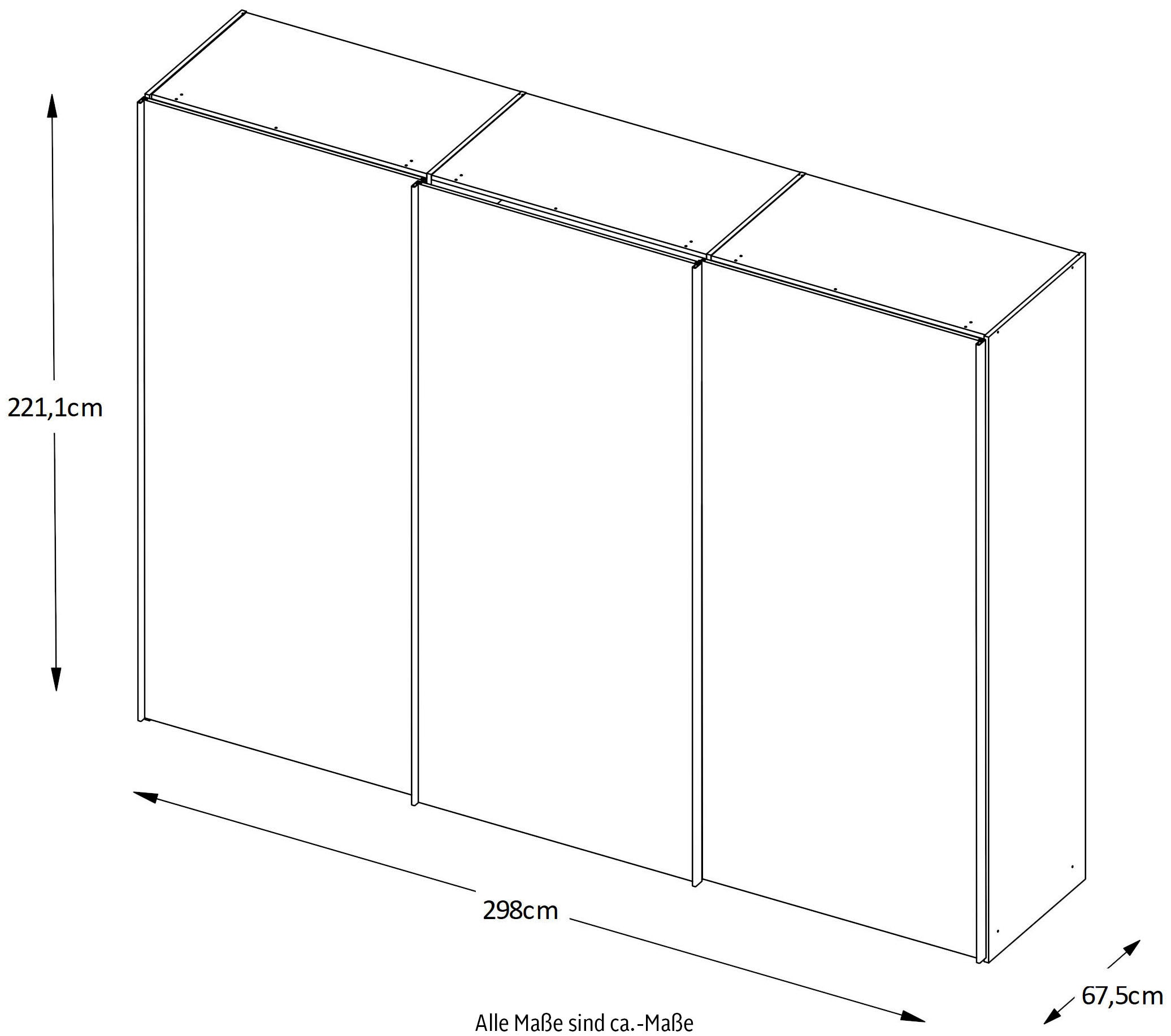 STAUD Schwebetürenschrank »Sinfonie Plus, edles Design in hochwertiger Qualität, Made in Germany« Mit vier verschiedenen Ausstattungsvarianten