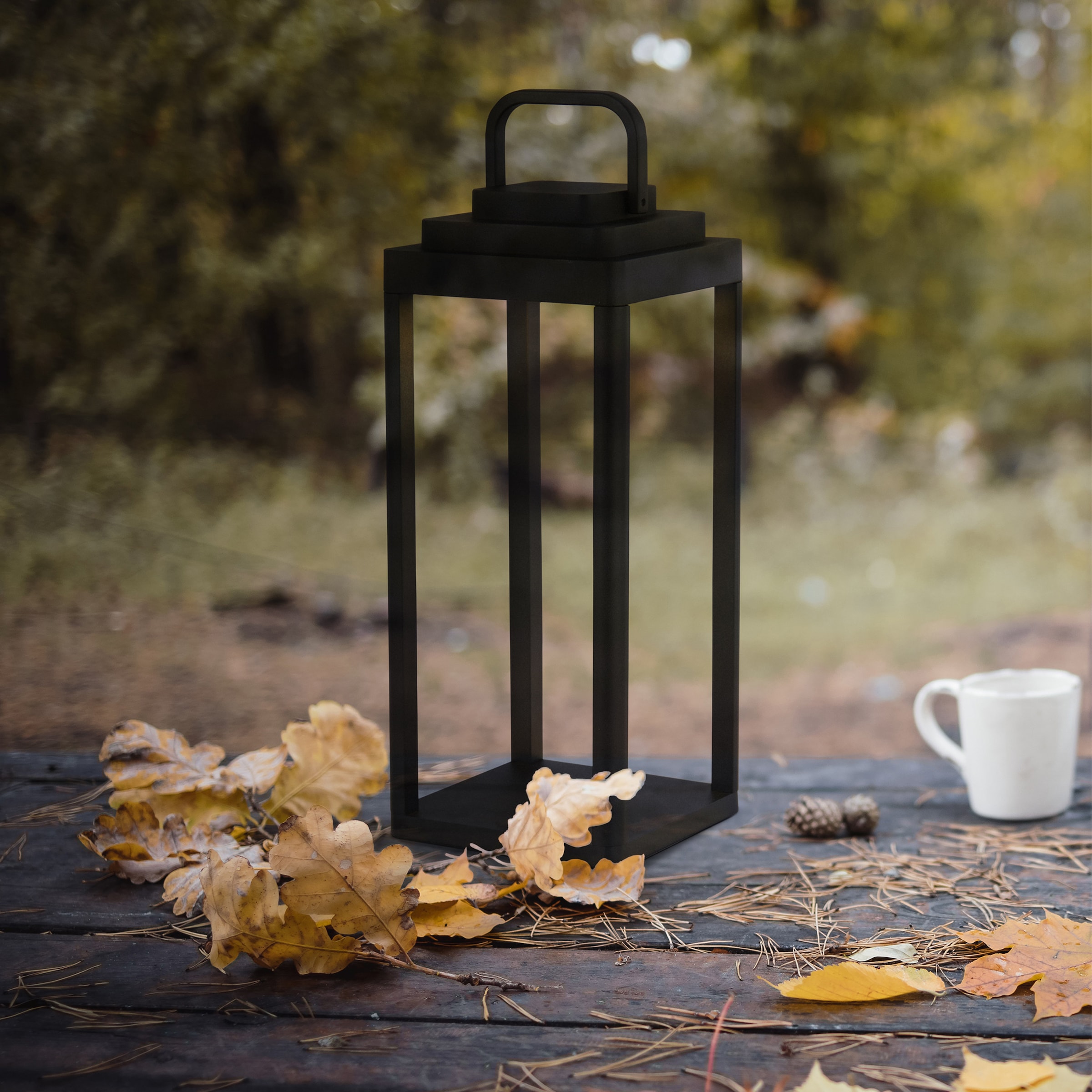 Searchlight Außen-Tischleuchte »Portobello Außentischleuchte - Schwarzes Metall« LED-Modul 1 Stk.