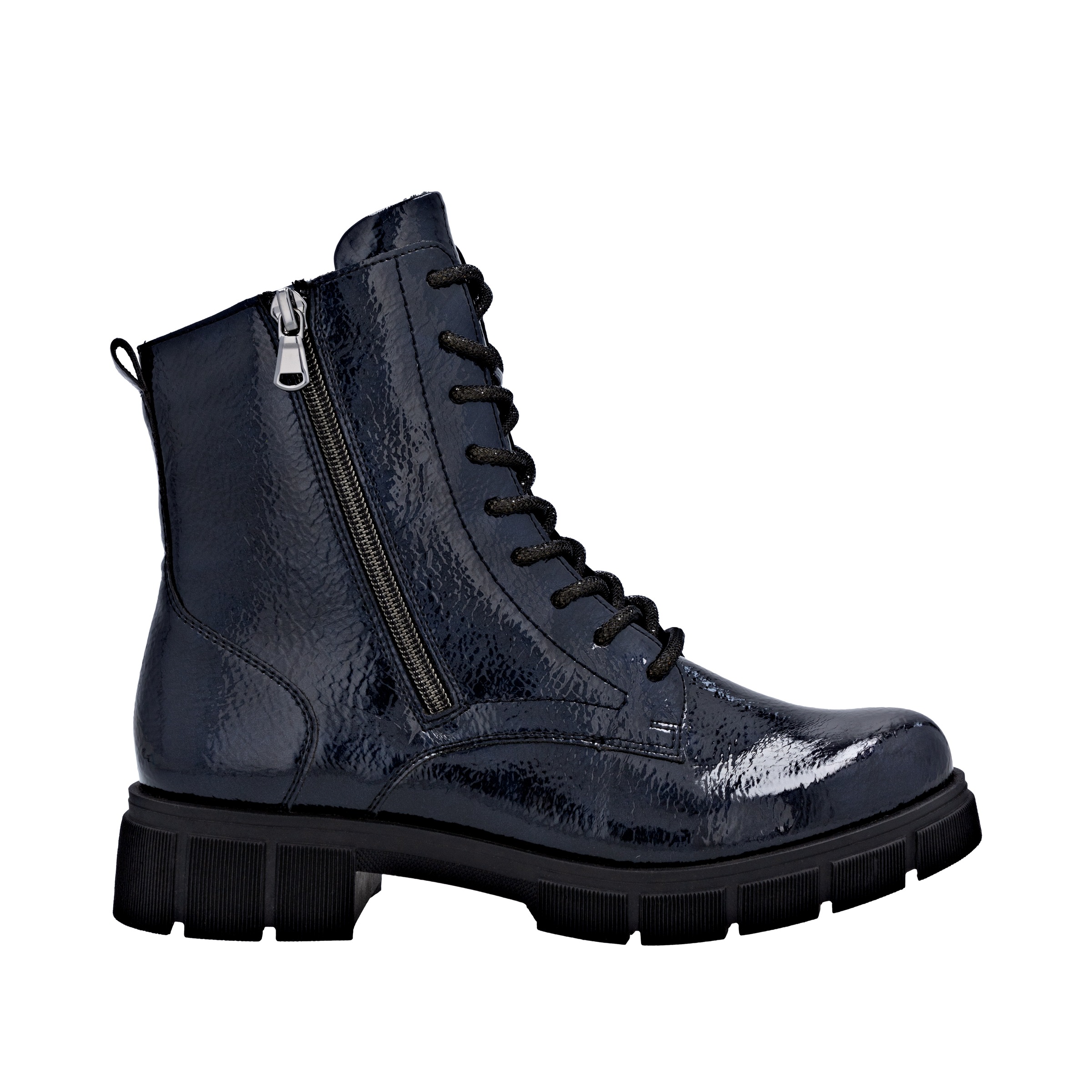 Remonte Schnürstiefelette, Schnürboots, Stiefelette, Profilsohle, mit Glitzer-Schnürsenkel