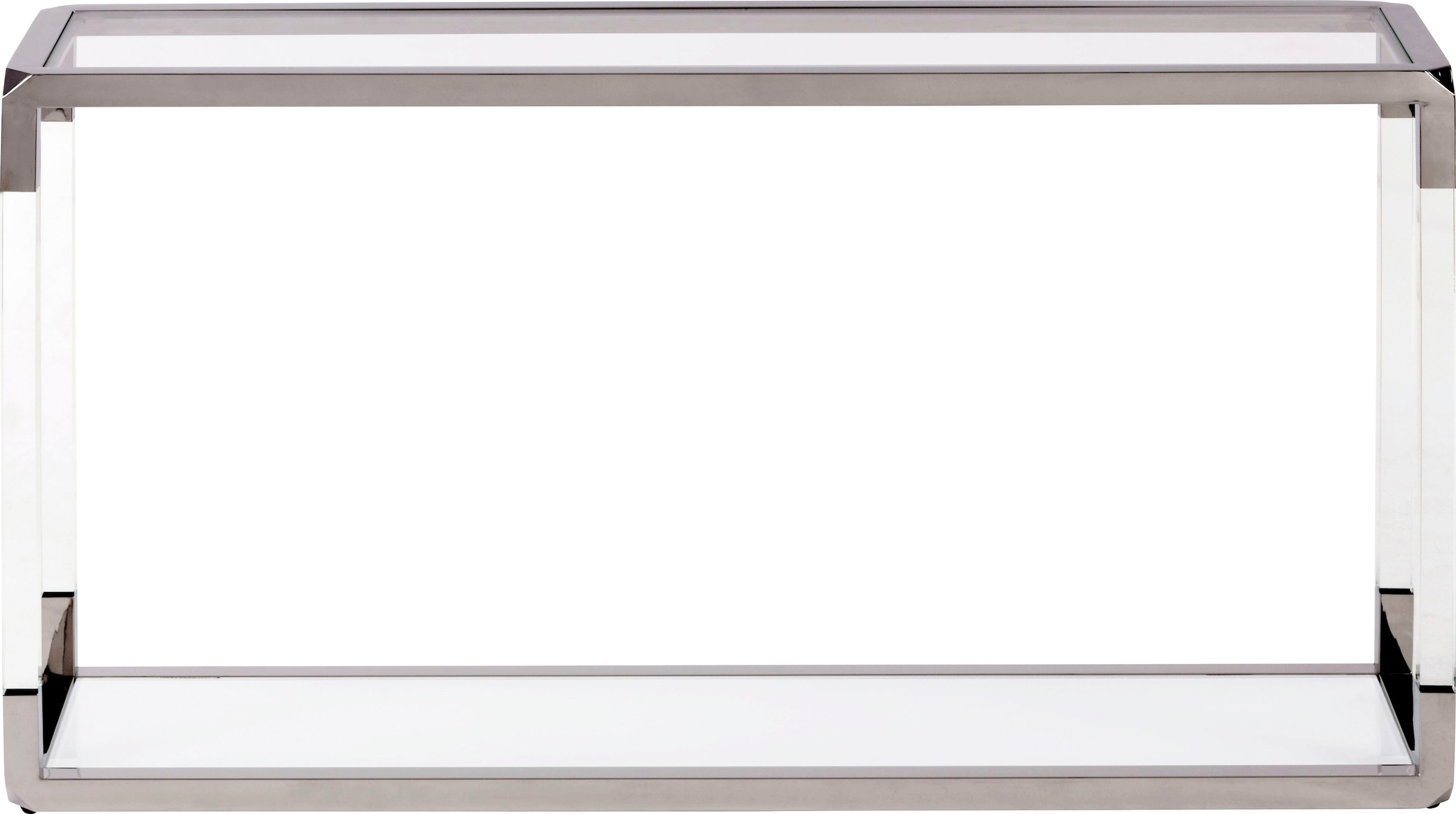 Konsolentisch „Jasper Konsolentisch“, transparent + transparent + transparent B/H/T: 140 cm x 76 cm x 36 cm