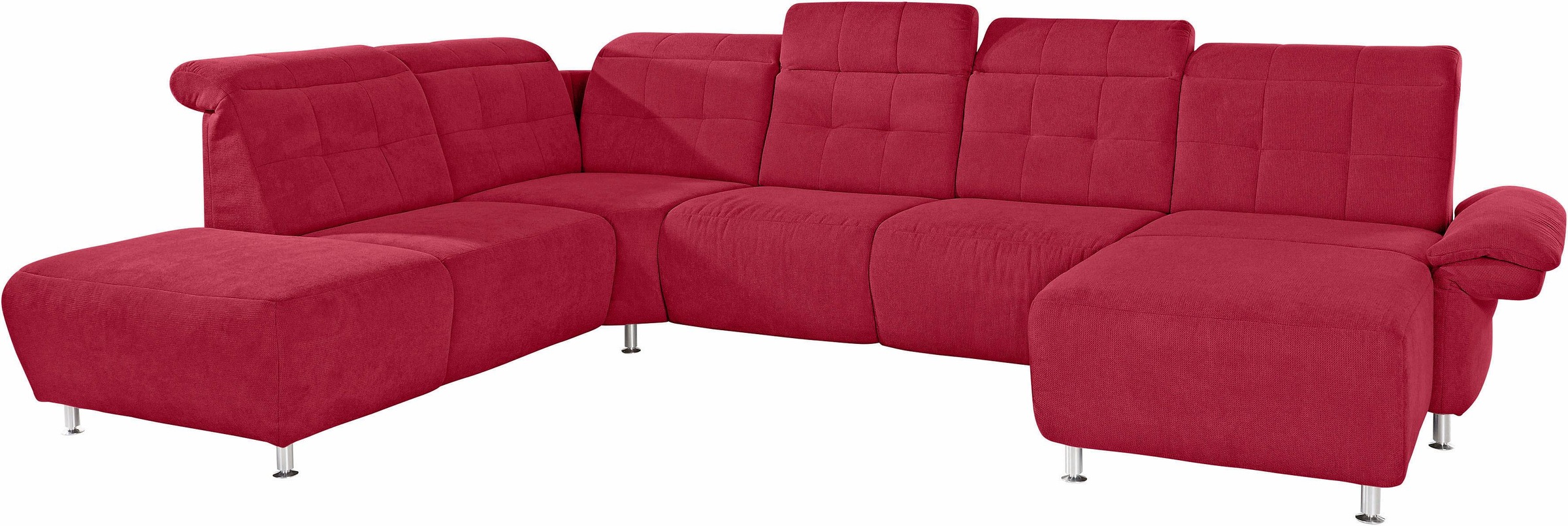 Places of Style Wohnlandschaft »Manhattan U-Form«, 2 Sitze mit elektrischer Relaxfunktion, verstellbare Armlehnen
