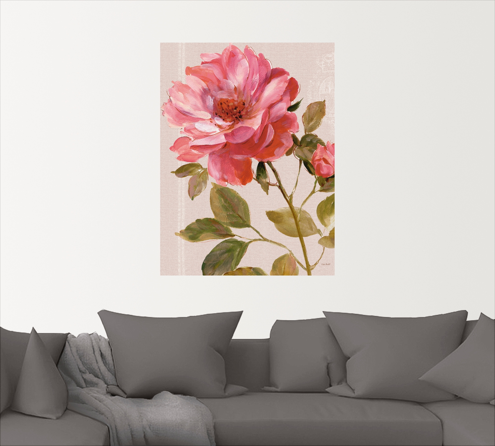 Artland Wandfolie »Harmonische Rosen«, Blumen, (1 St.), selbstklebend