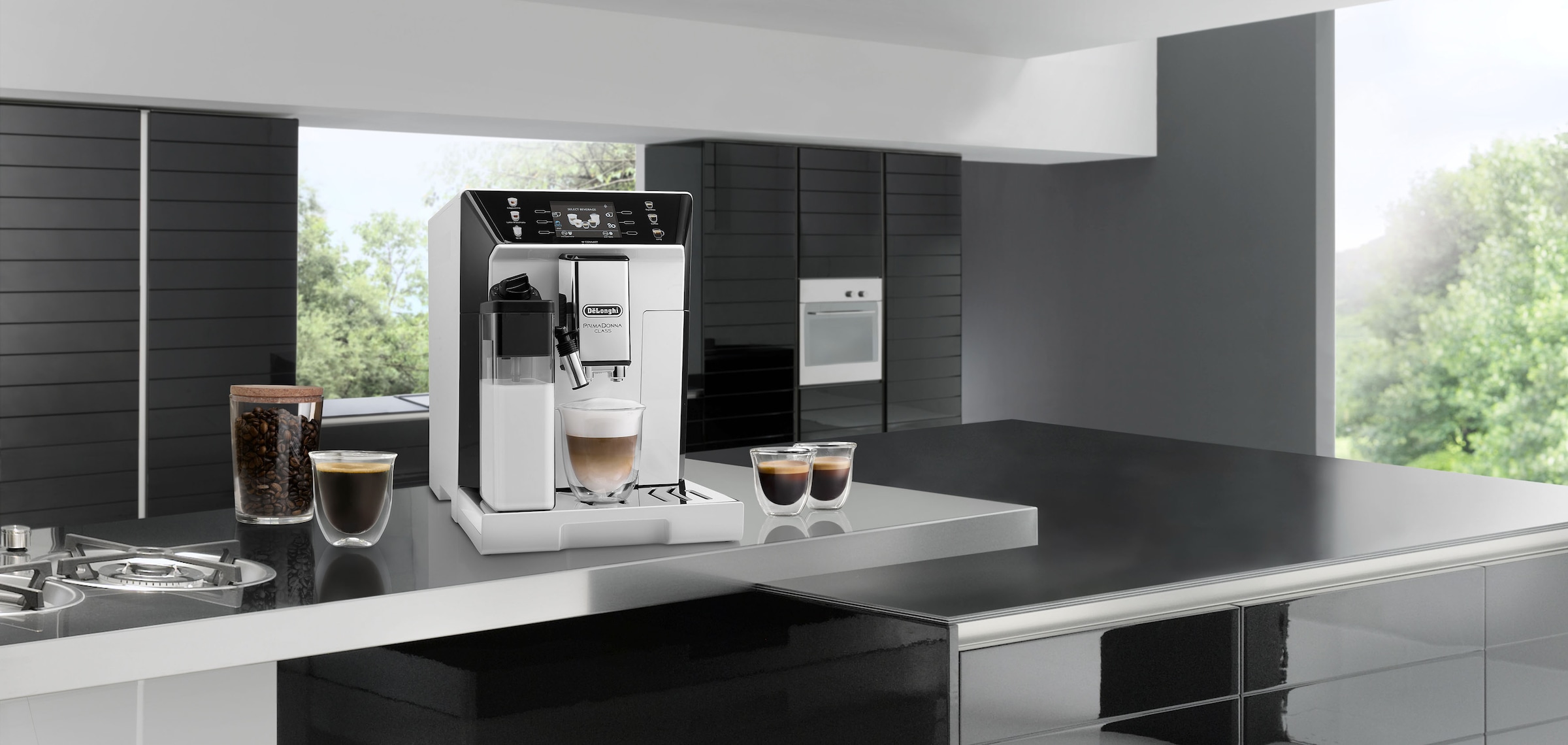 6. Bild von De'Longhi Kaffeevollautomat »PrimaDonna Class ECAM 550.65.W, weiß«