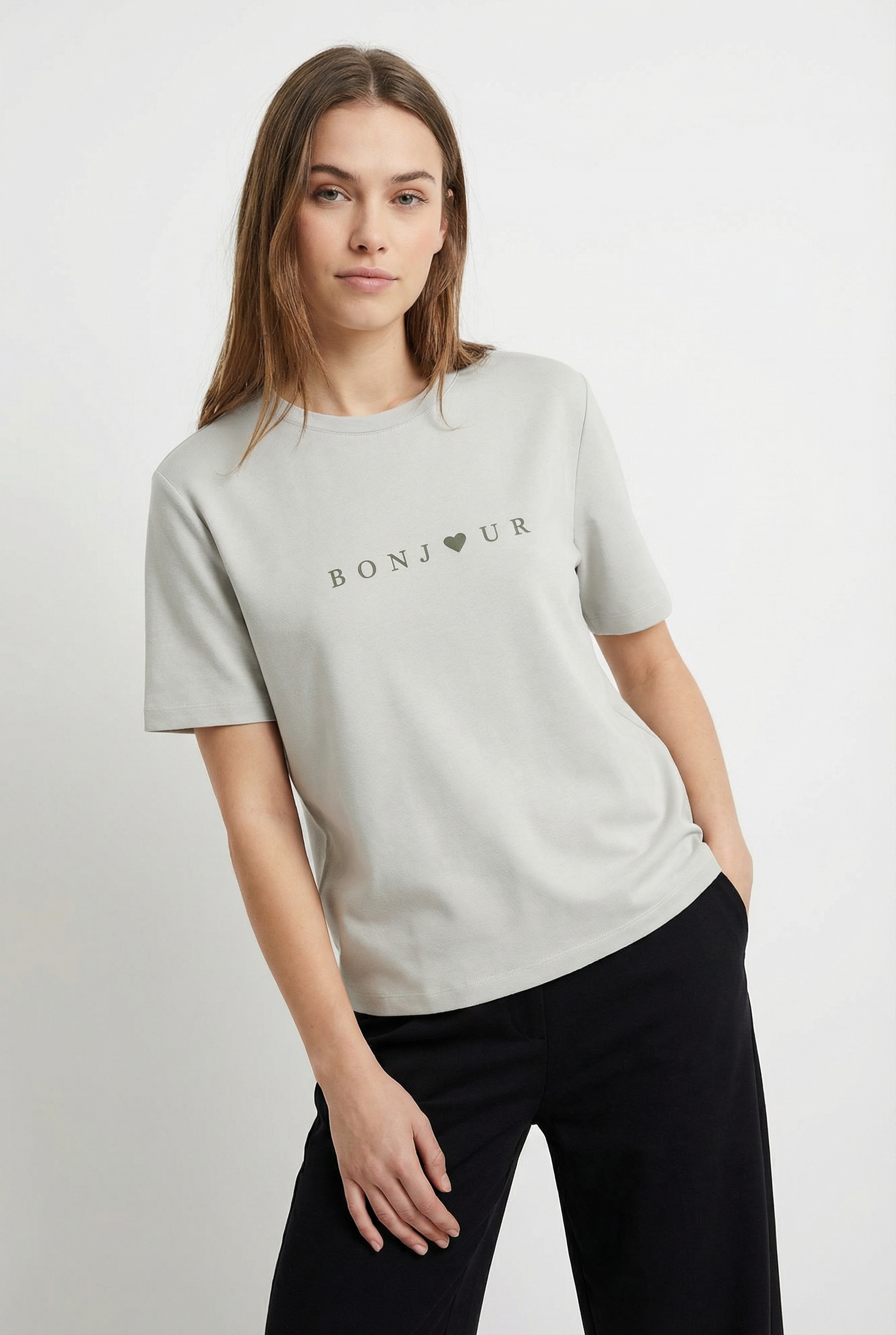 Vila Kurzarmshirt »VISYBILLA FRENCH O-NECK S/S TOP/PB/LC«
