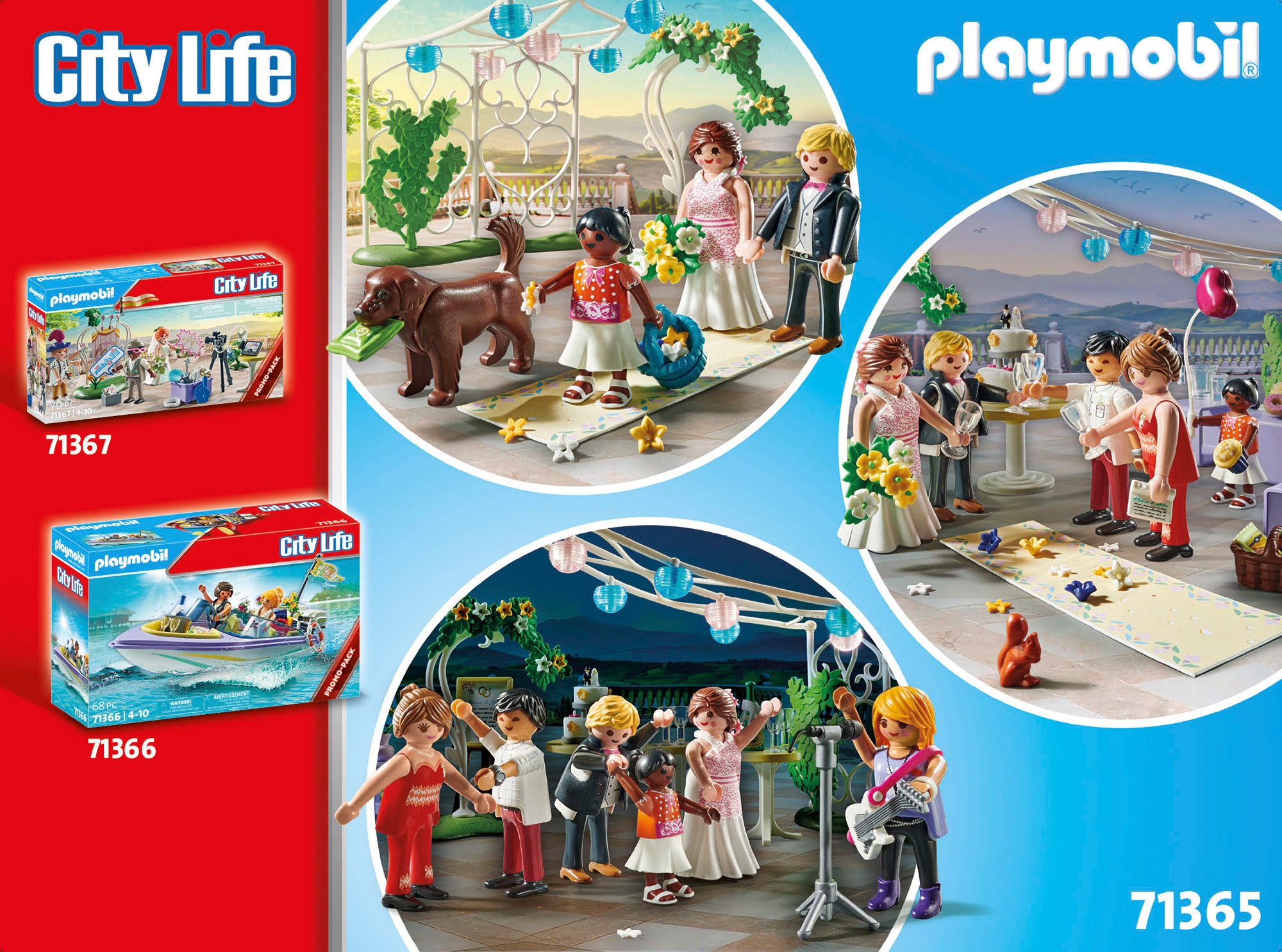 Playmobil® Konstruktions-Spielset »Hochzeitsfeier (71365), My City Life«, (163 St.)