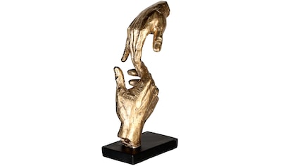 gold/schwarz«, Gilde by Dekoobjekt, kaufen Herz, »Skulptur Höhe Dekofigur Herz 41, auf Rechnung Wohnzimmer Casablanca auf