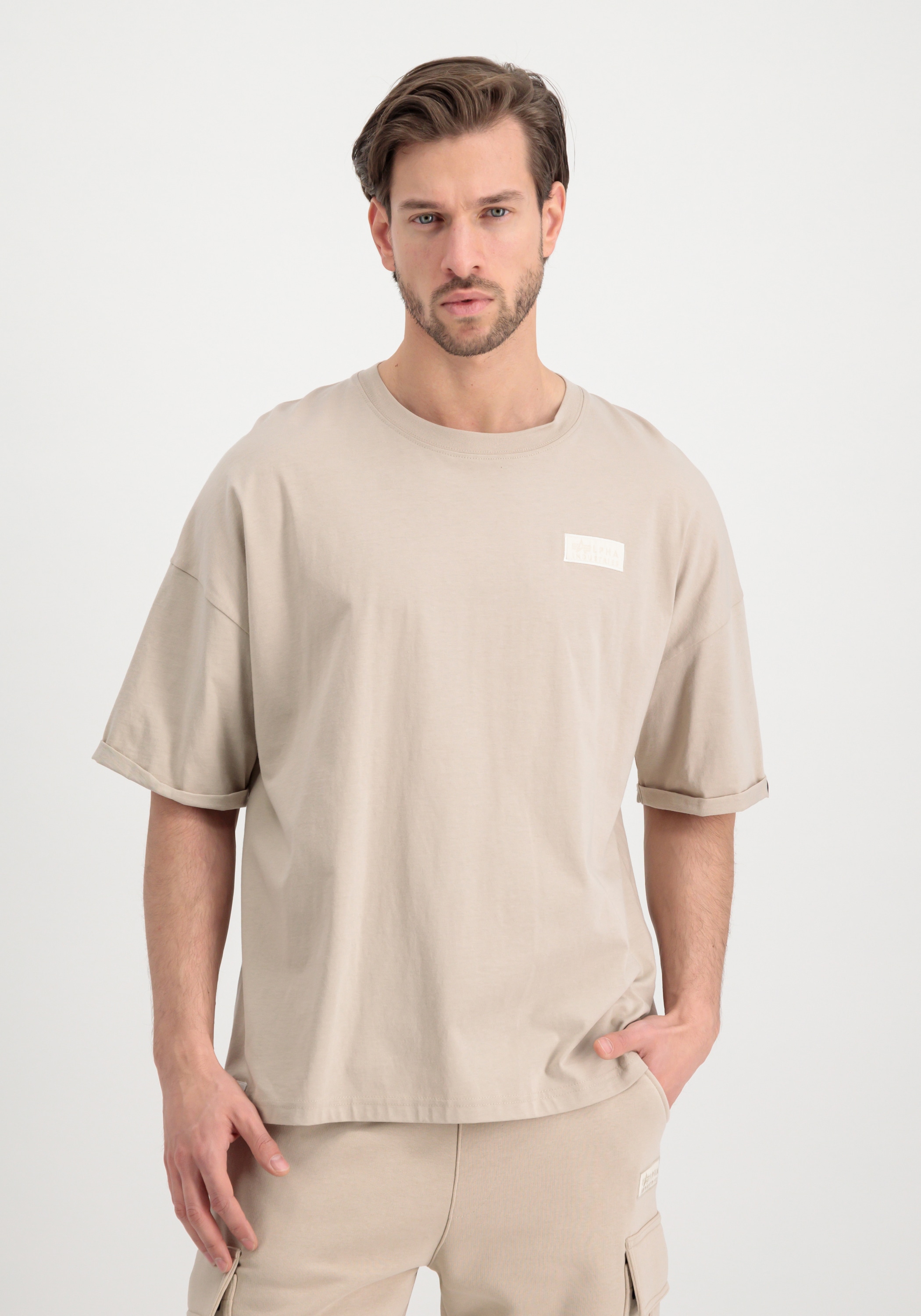 Alpha Industries T-Shirt »Alpha Industries Men - T-Shirts Organics OS Roll-Up T-Shirt«