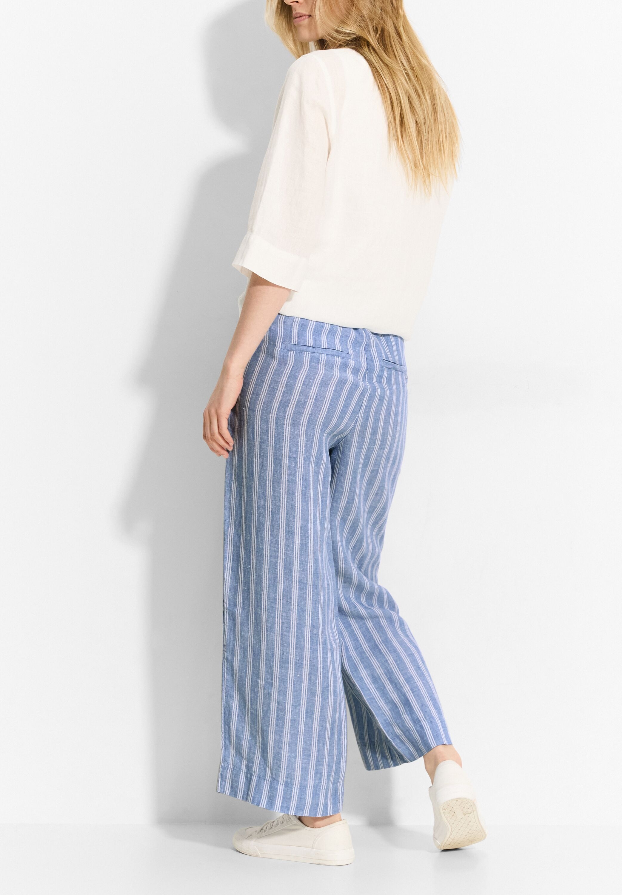 Cecil Leinenhose »Style Neele«, mit Streifen im Culotte-Stil