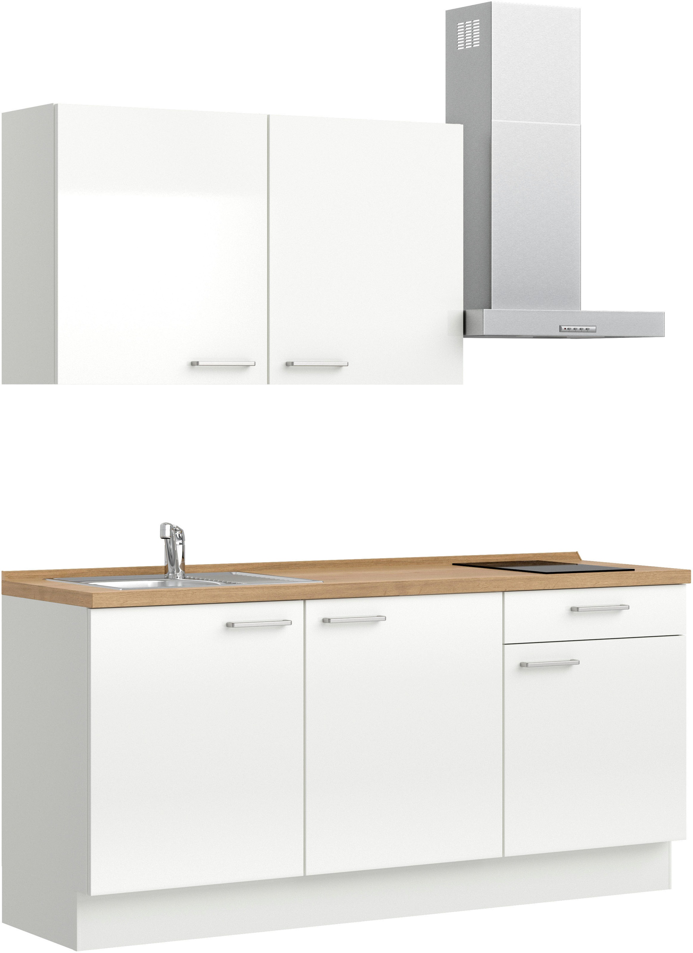 nobilia® Küchenzeile »"Flash I"«, vormontiert, Ausrichtung wählbar, Breite 180 cm, wahlw. mit E-Geräten