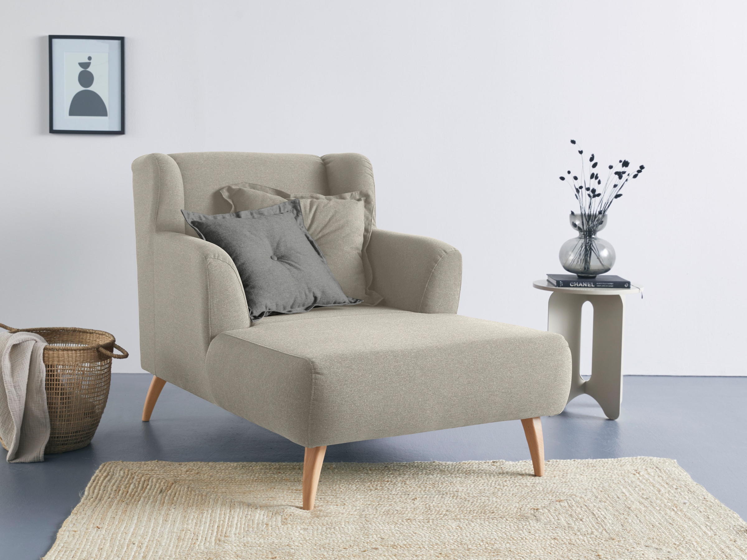 Home affaire Loveseat »Baggio Kuschel Mega Lounge Big Sessel« günstig online kaufen