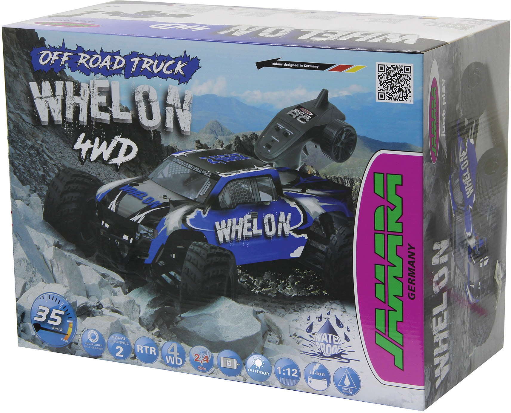 Jamara RC-Monstertruck »Whelon 4WD 1:12 2,4 GHz«