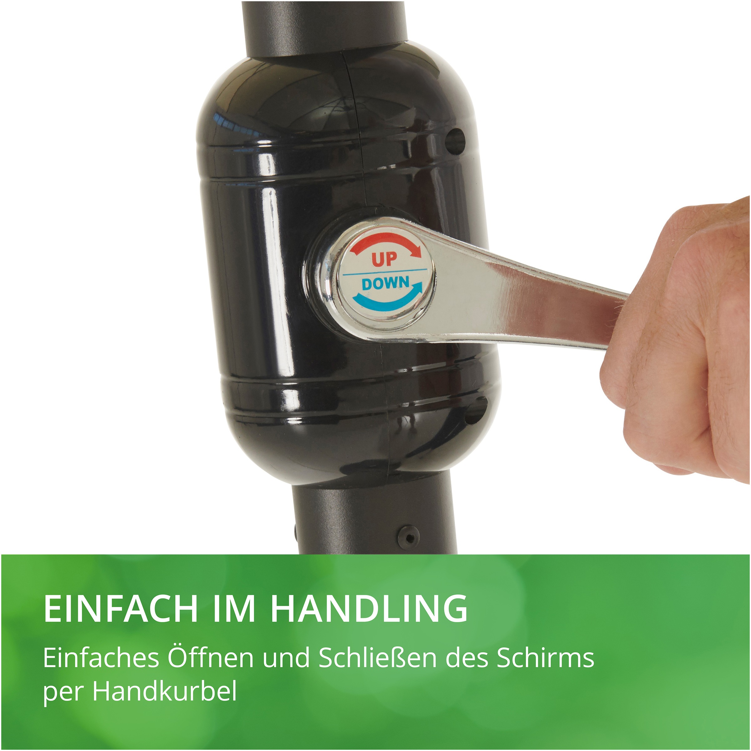 Leco Sonnenschirm »Oval-Schirm "DAS ORIGINAL" 4,6x2,7 m«, Aluminium-/Stahlrohrgestell