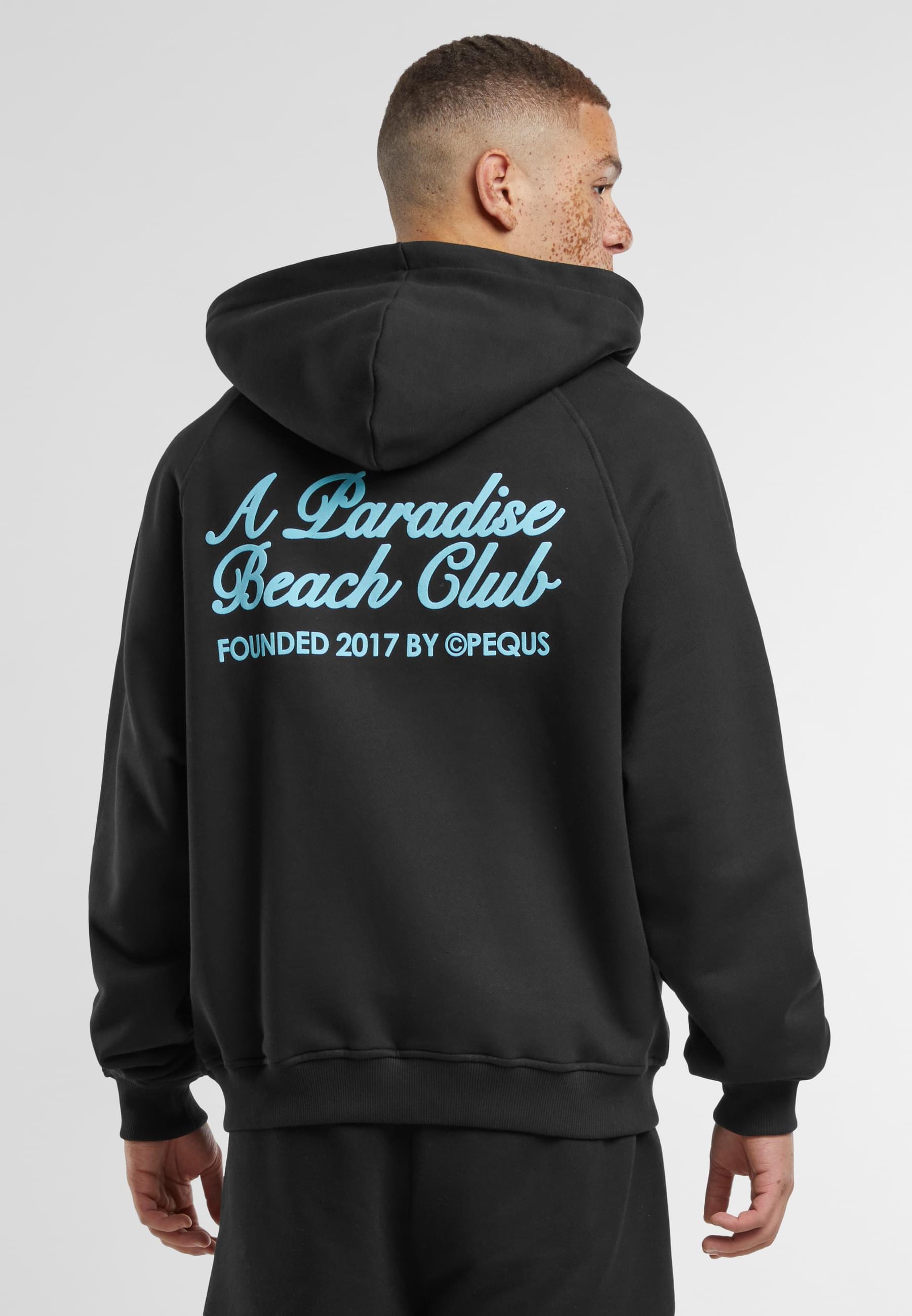 PEQUS Sweatjacke »PEQUS PEQUS A Paradise Beach Club Back Logo Zip-Hoodie«