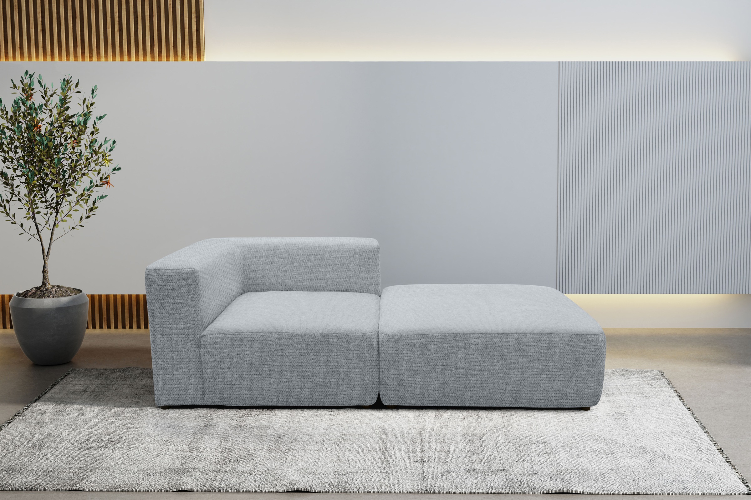 andas Sofa-Eckelement »Utvik bestehend aus Eckelement und Hocker«, als Modu günstig online kaufen