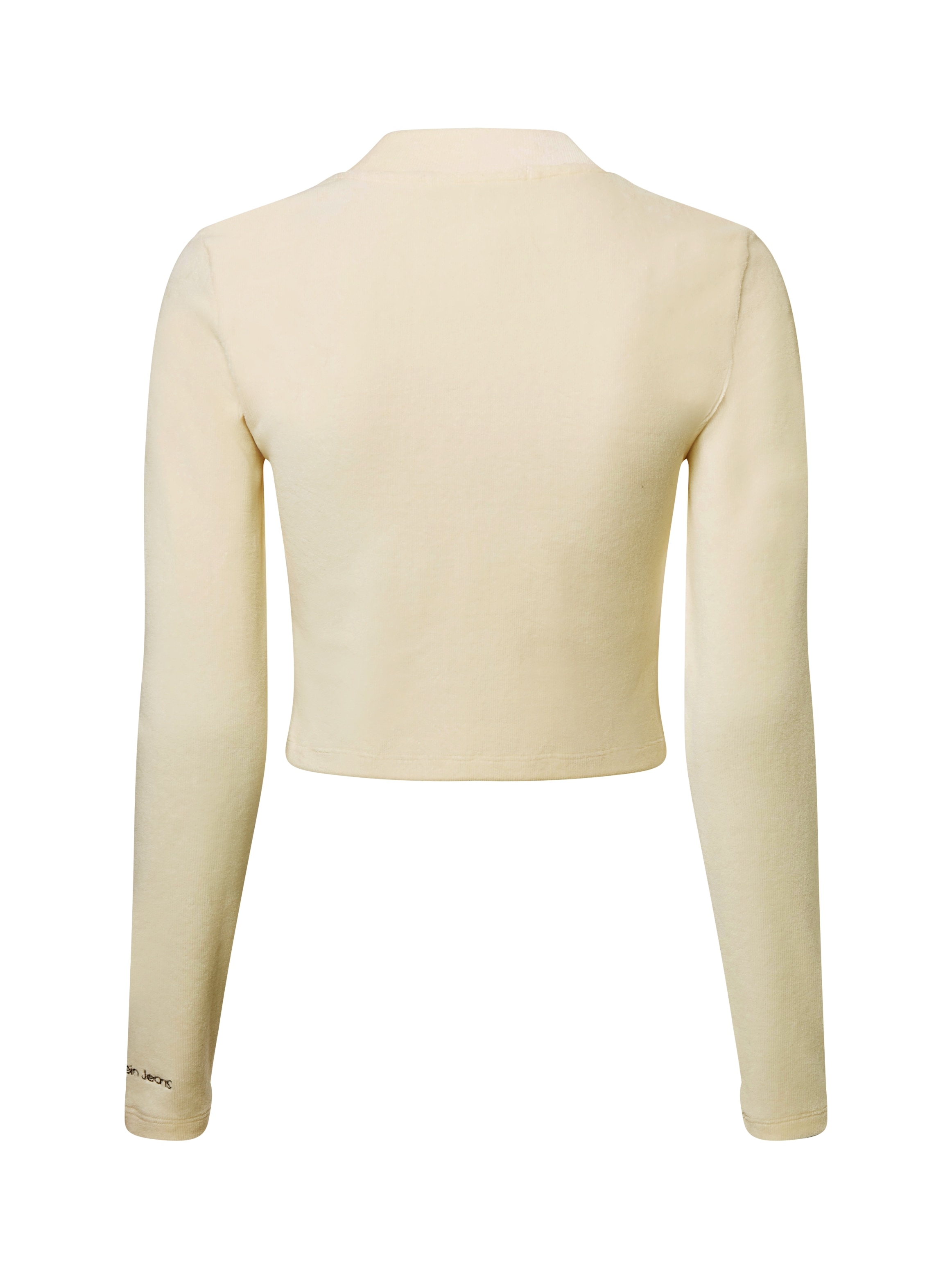 Calvin Klein Jeans Langarmshirt »VELVET RIB LONG SLEEVE TOP« online kaufen | Rundhalsshirts