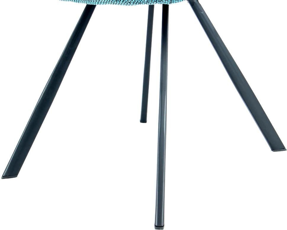 Kayoom Stuhl »Josephine 325 2er-Set, zeitloses Design, mit geometrischer Aussparung«, (Set), 2 St., pflegeleicht, schlicht, weiche Polsterung für angenehmes Sitzgefühl