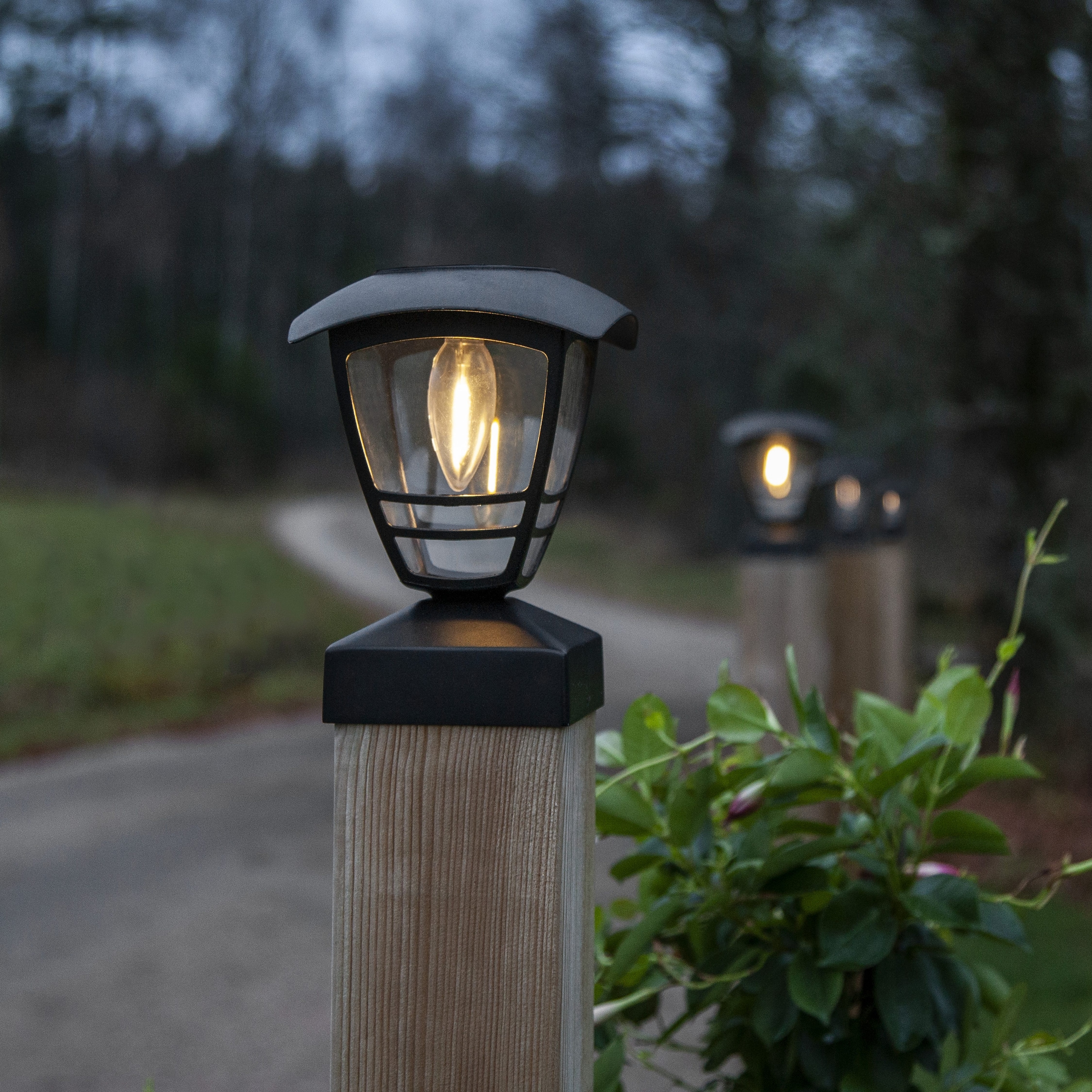 Parforce Traditional Hunting LED Solarleuchte »Solar Dekoration Felix« LED-Board 1 Stk. Warmweiß Pfostenleuchte mit Filament-LED, Dämmerungssensor