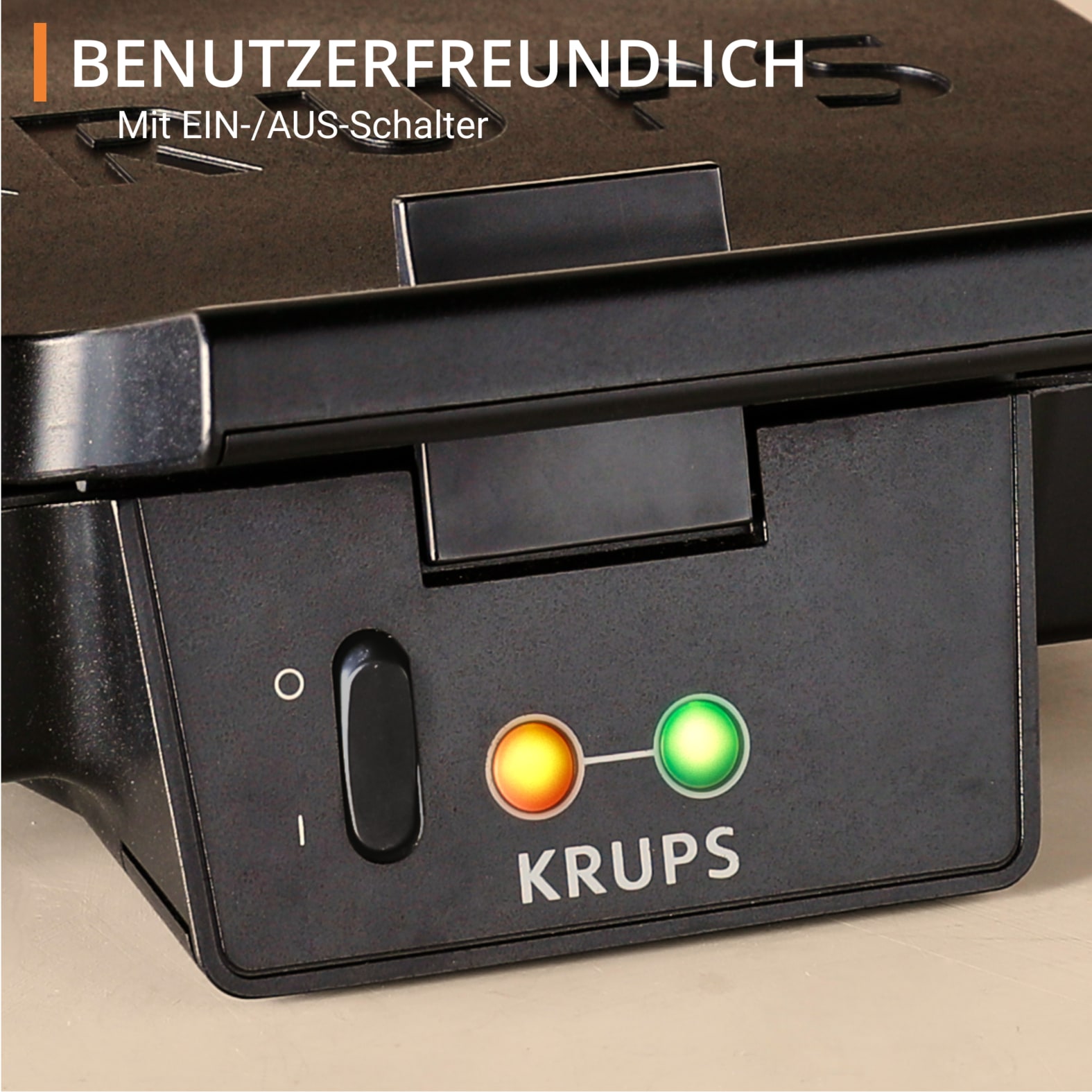 Krups Sandwichmaker »FDK461 Iconic Dreiecksform«, 850 W, keramikbeschichtete Antihaftplatten, kratzfest