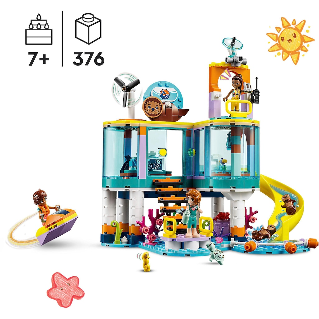 LEGO® Konstruktionsspielsteine »Seerettungszentrum (41736), LEGO® Friends«, (376 St.)