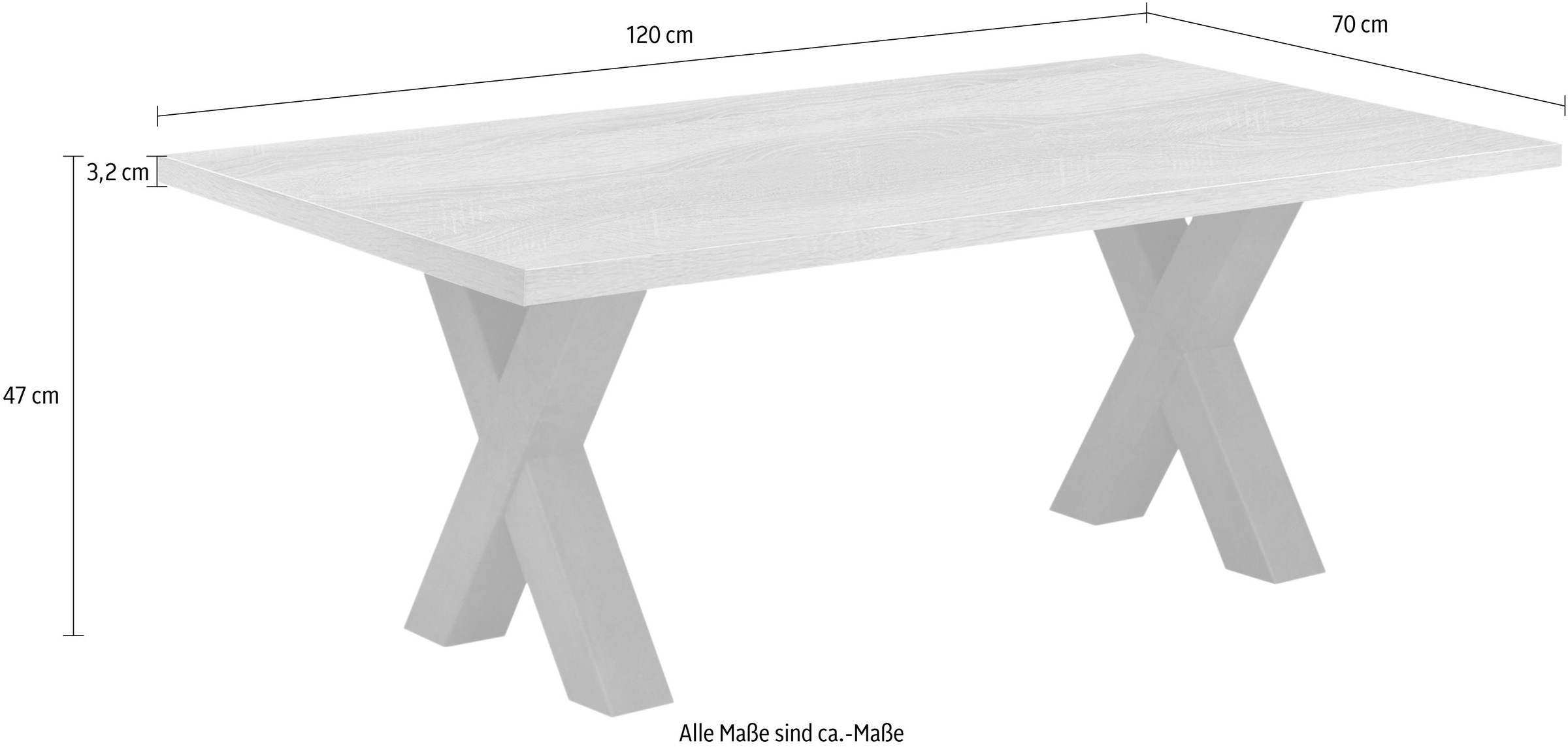 Mäusbacher Couchtisch »Mister«, 120 online cm kaufen 70 x