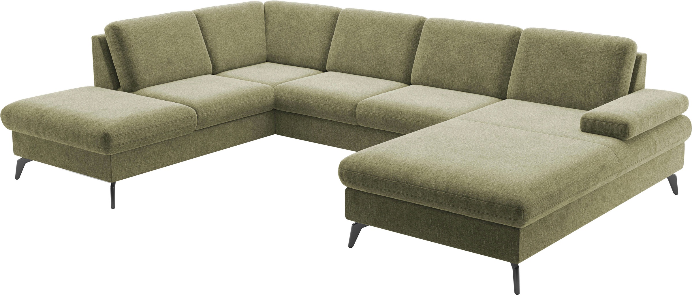 sit&more Wohnlandschaft »Morris Jubi U-Form«, inkl. Armteilfunktion und 1 Zierkissen, wahlweise mit Bettfunktion