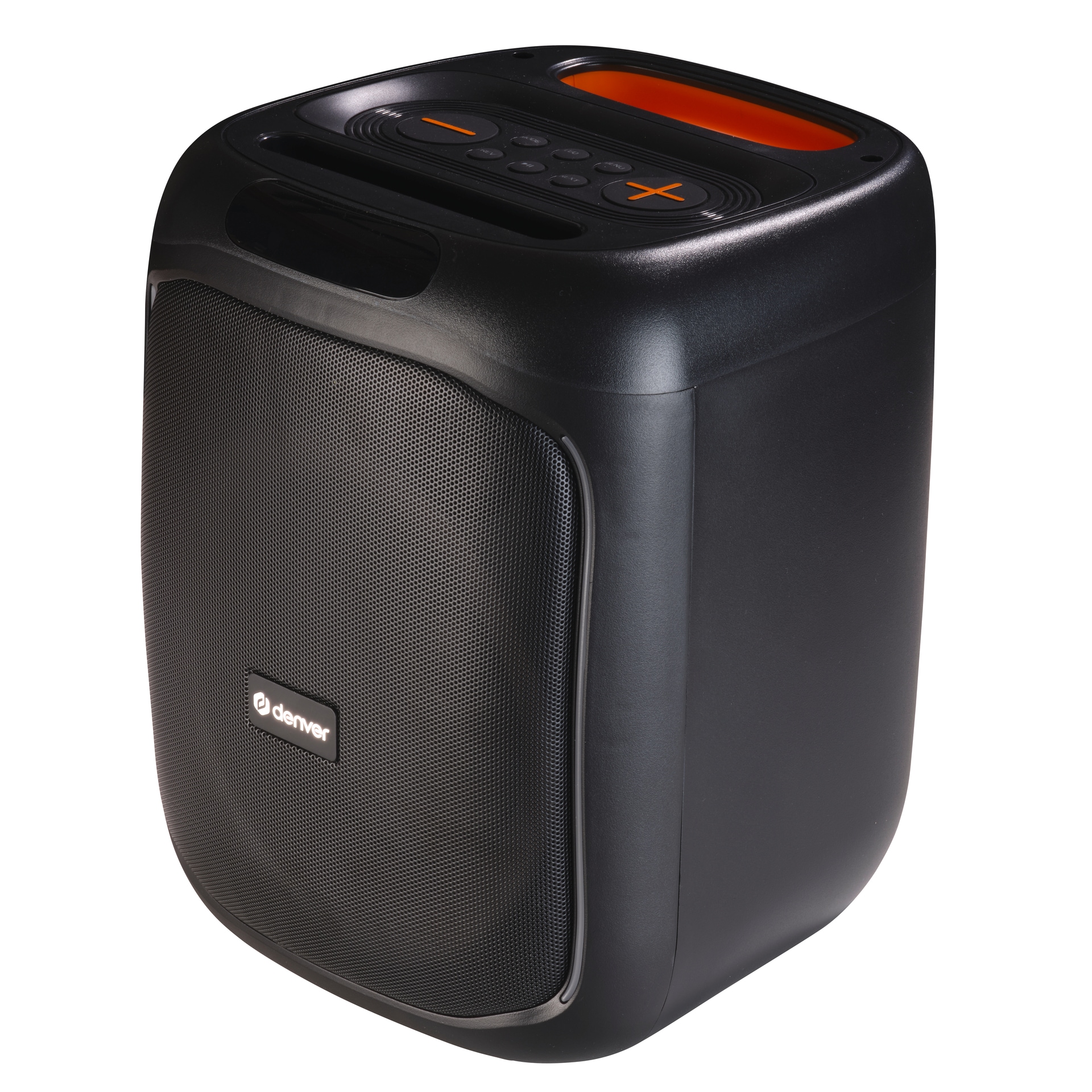 Denver Party-Lautsprecher »BPS-165 mit LED«, 20 W RMS, kabelgebundenes Mikrofon inklusive, USB, microSD-Steckplatz
