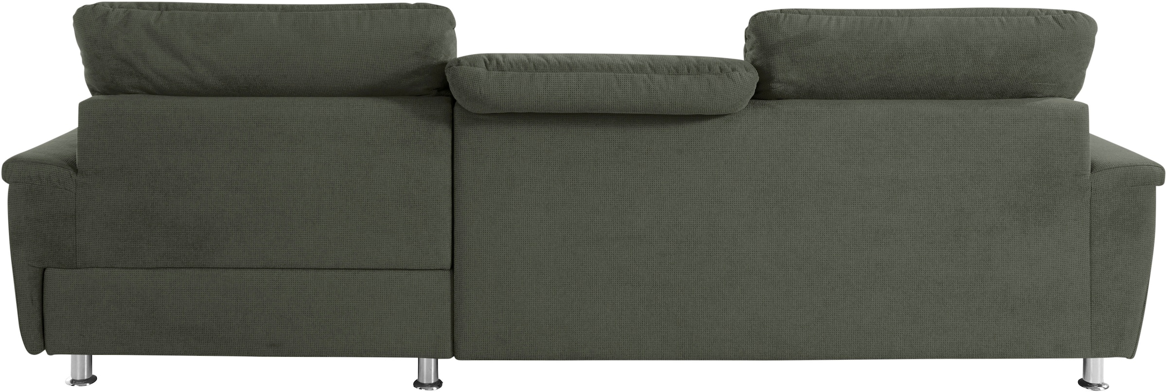 DOMO collection Ecksofa »Franzi L-Form«, wahlweise mit Kopfteilverstellung (dann Tiefe: 170 cm)